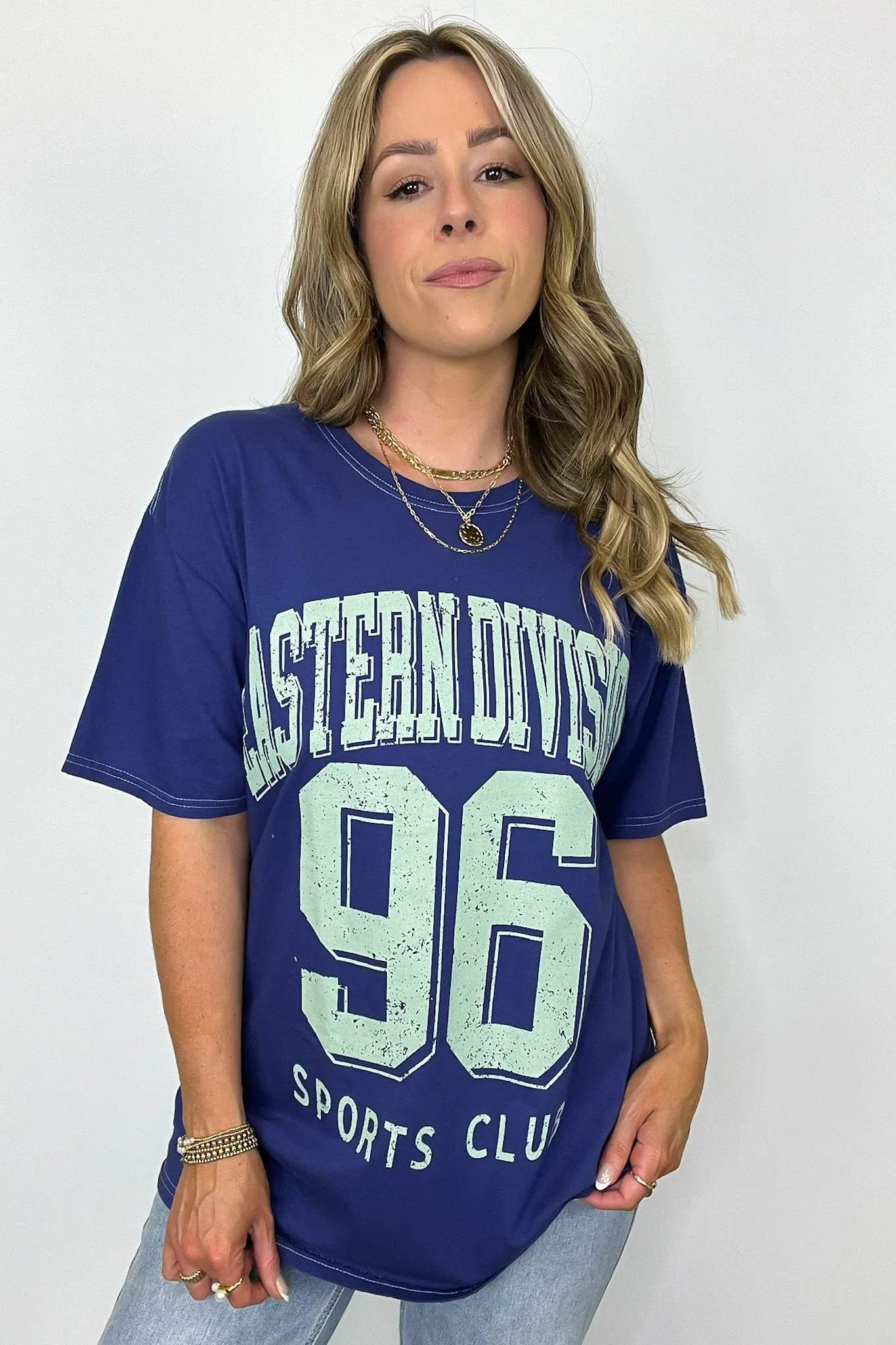 Eastern Division Sports Club Oversized Graphic Tee - FINAL SALE