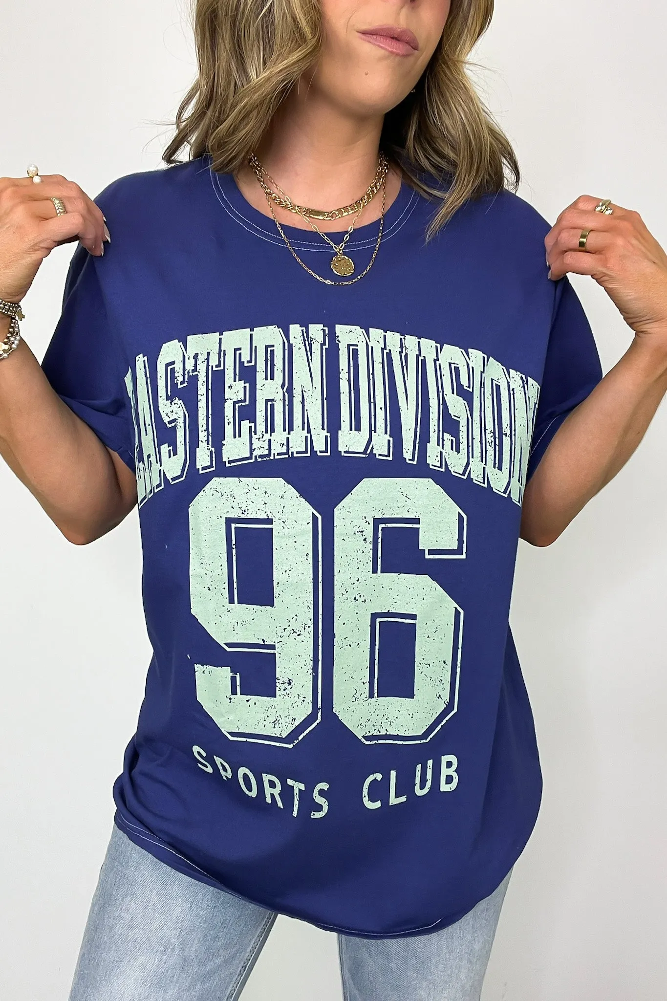 Eastern Division Sports Club Oversized Graphic Tee - FINAL SALE