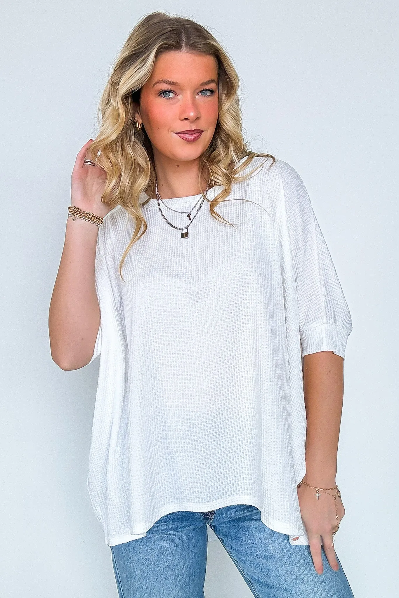 Easy Does It Flowy Knit Tunic Top
