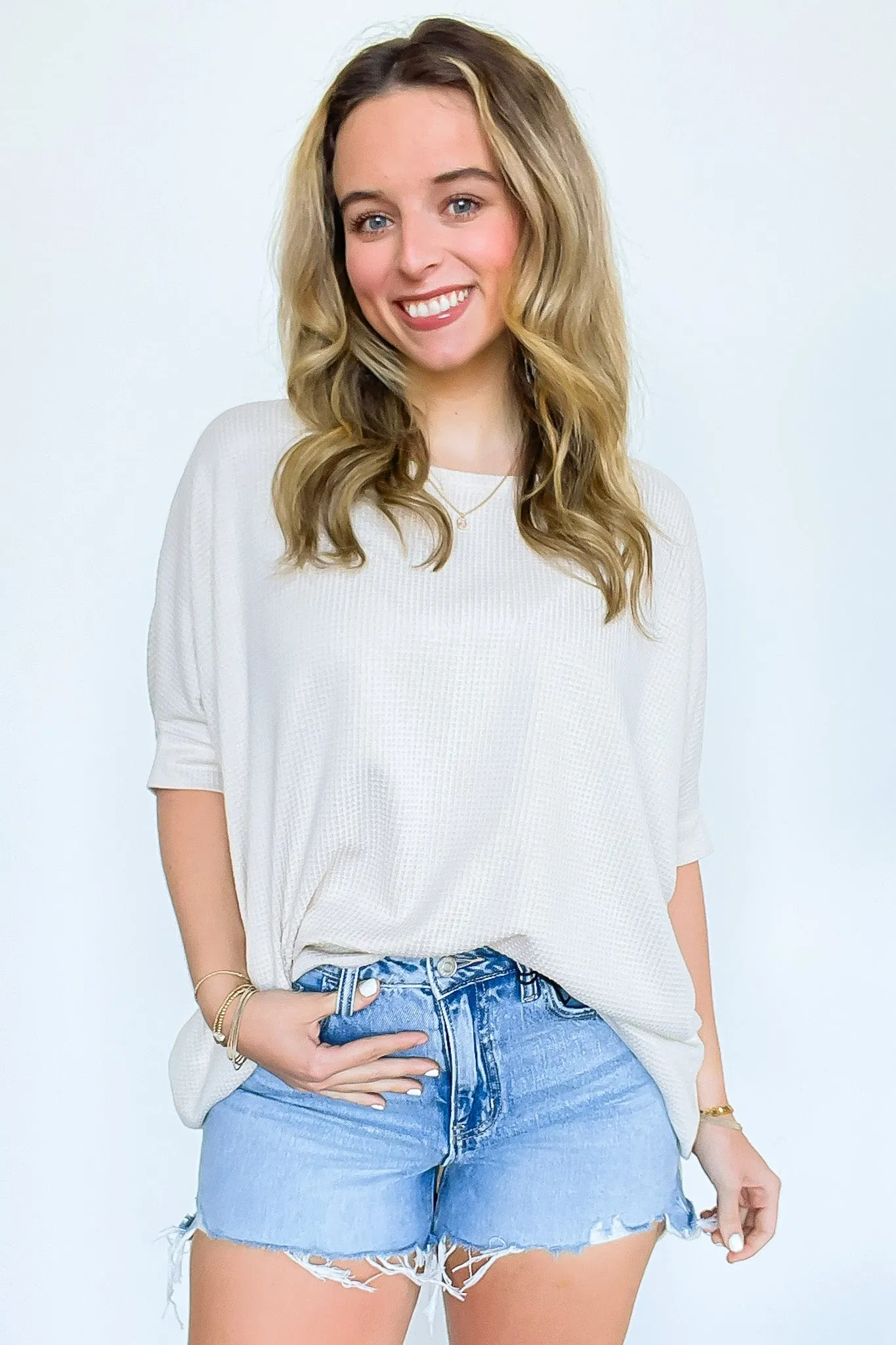 Easy Does It Flowy Knit Tunic Top