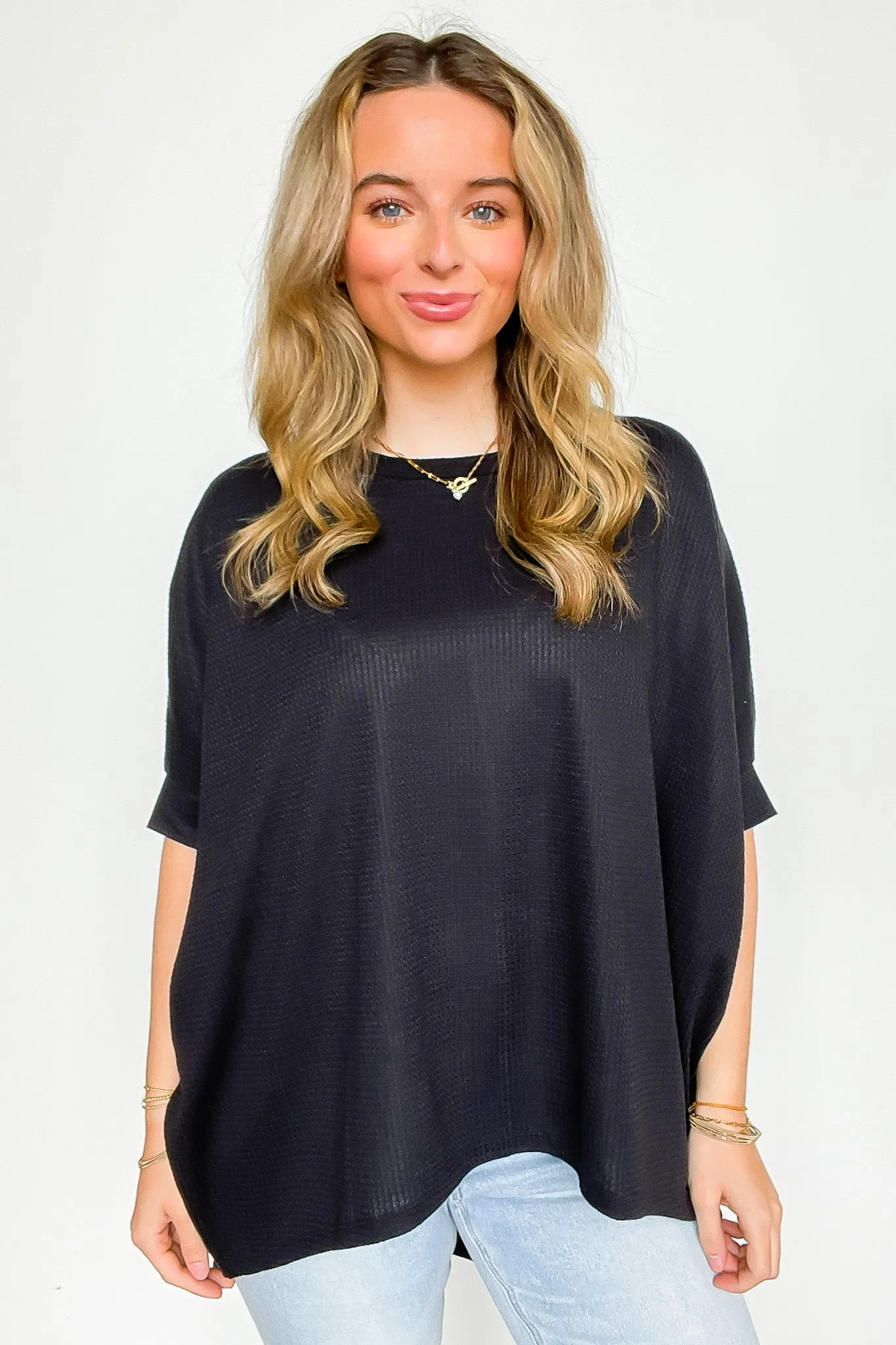Easy Does It Flowy Knit Tunic Top