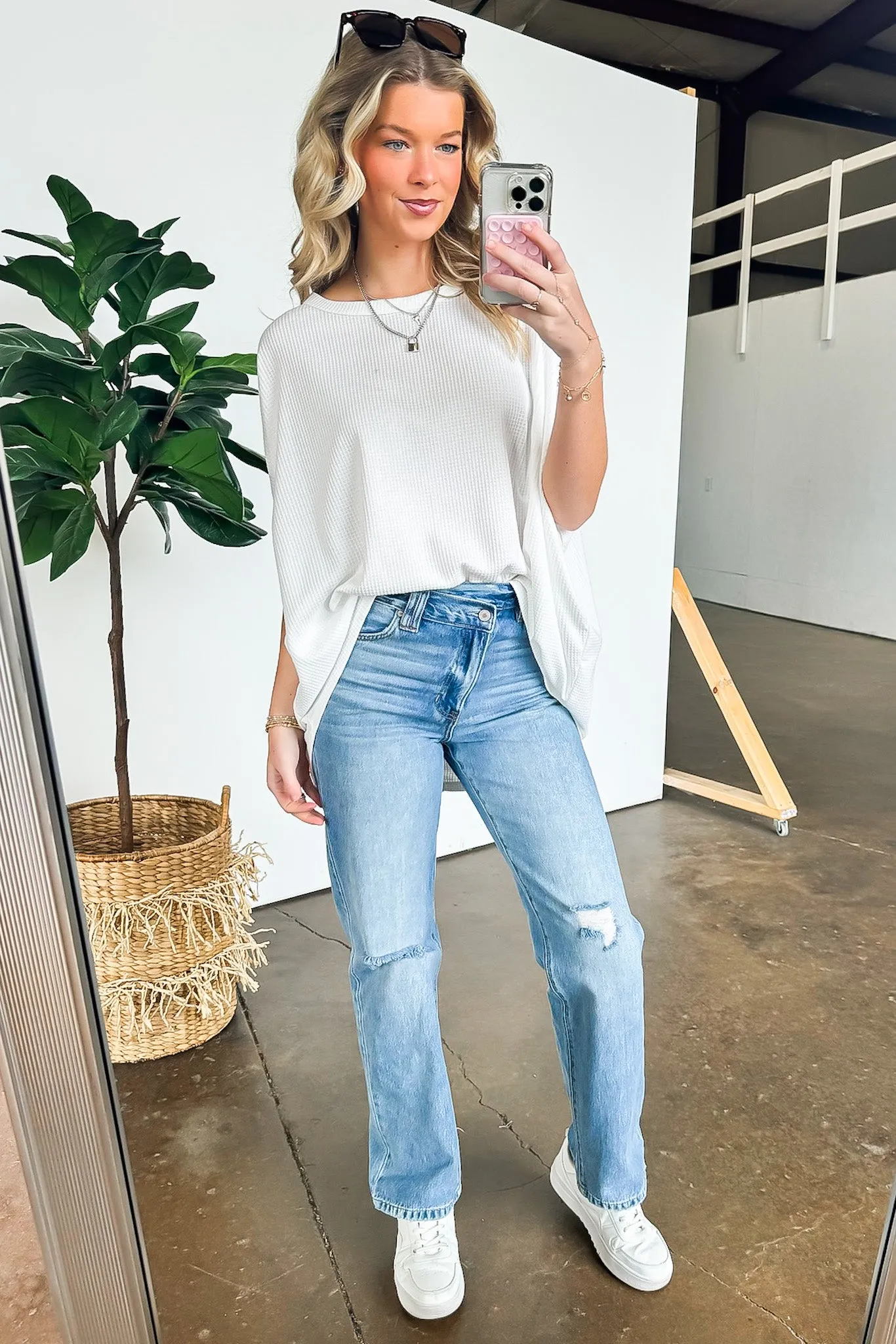 Easy Does It Flowy Knit Tunic Top