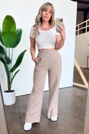 Easygoing Style Wide Leg Slit Lounge Pants - FINAL SALE