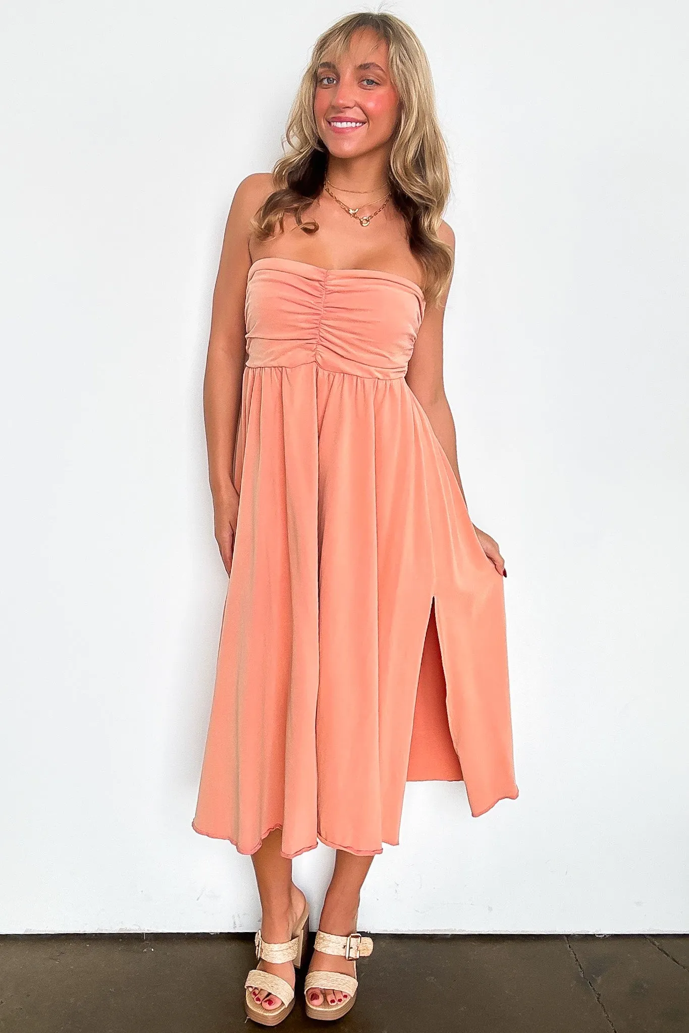 Effortless Comfort Convertible Mineral Washed Tube Dress