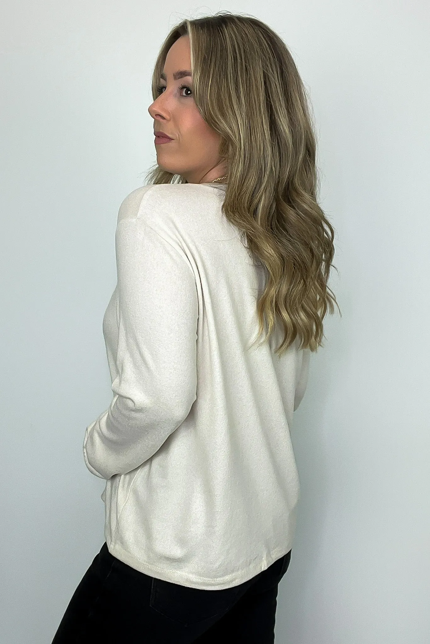 Eira Hacci Knit Long Sleeve Top