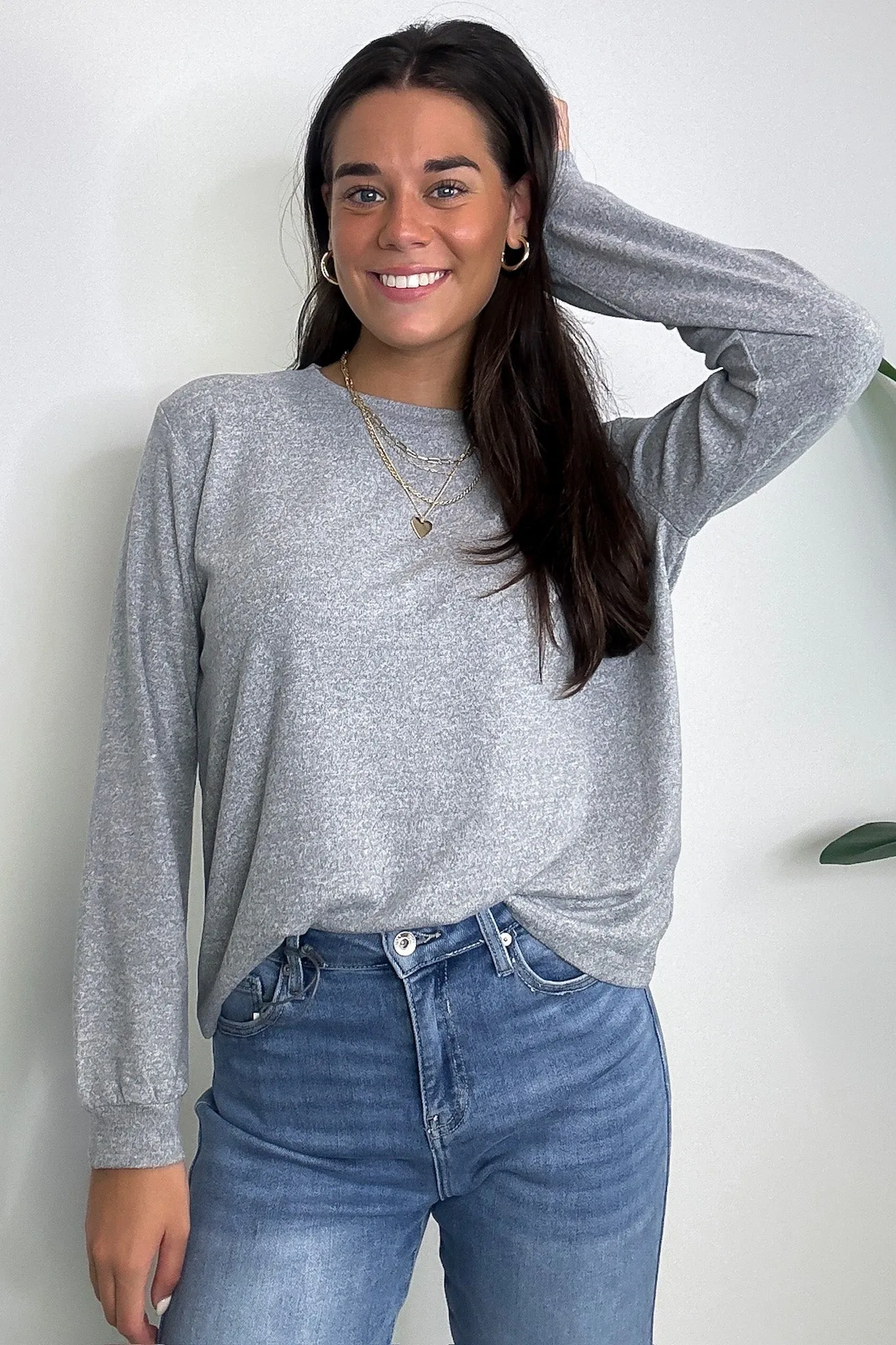 Eira Hacci Knit Long Sleeve Top