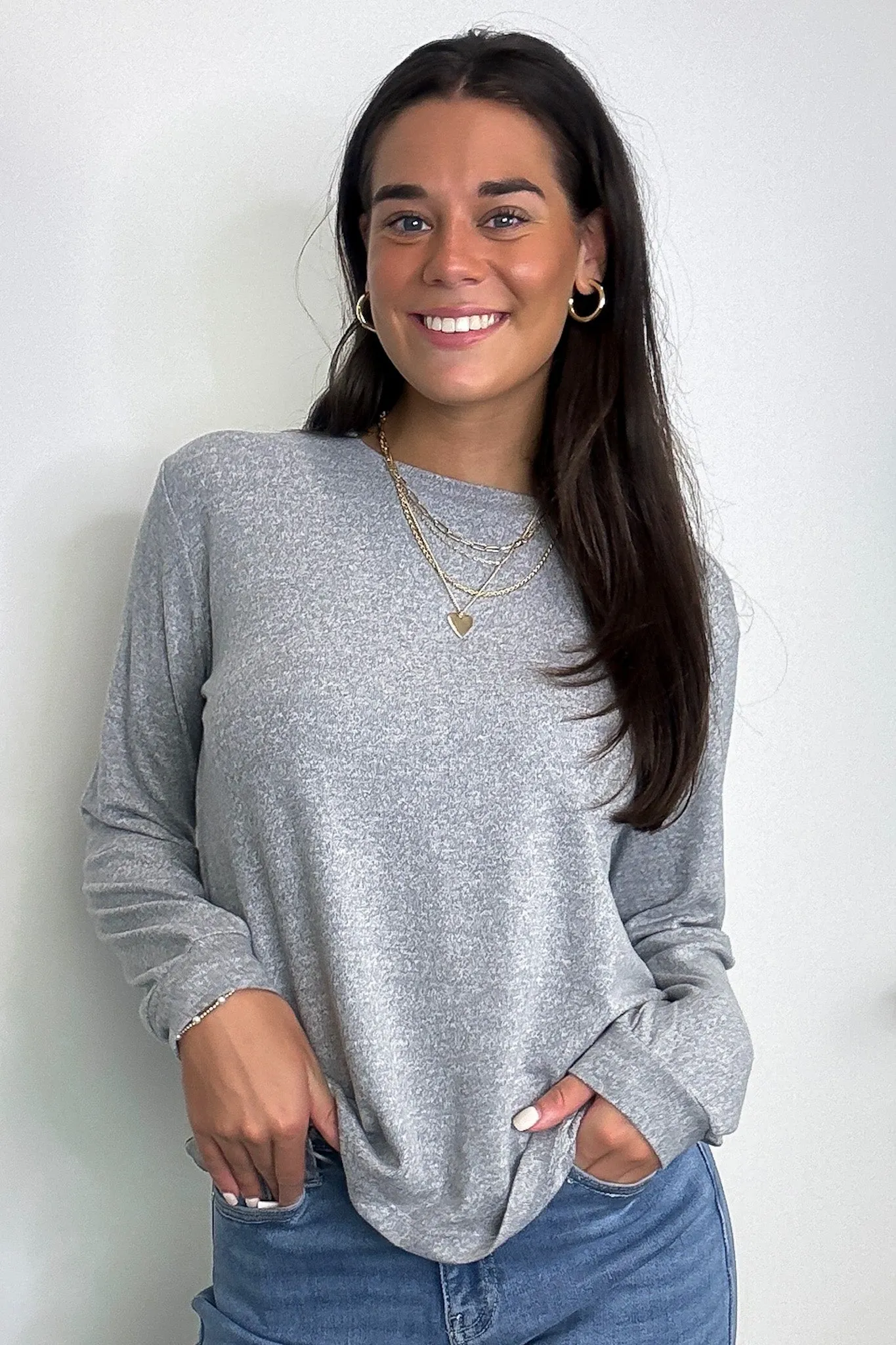 Eira Hacci Knit Long Sleeve Top