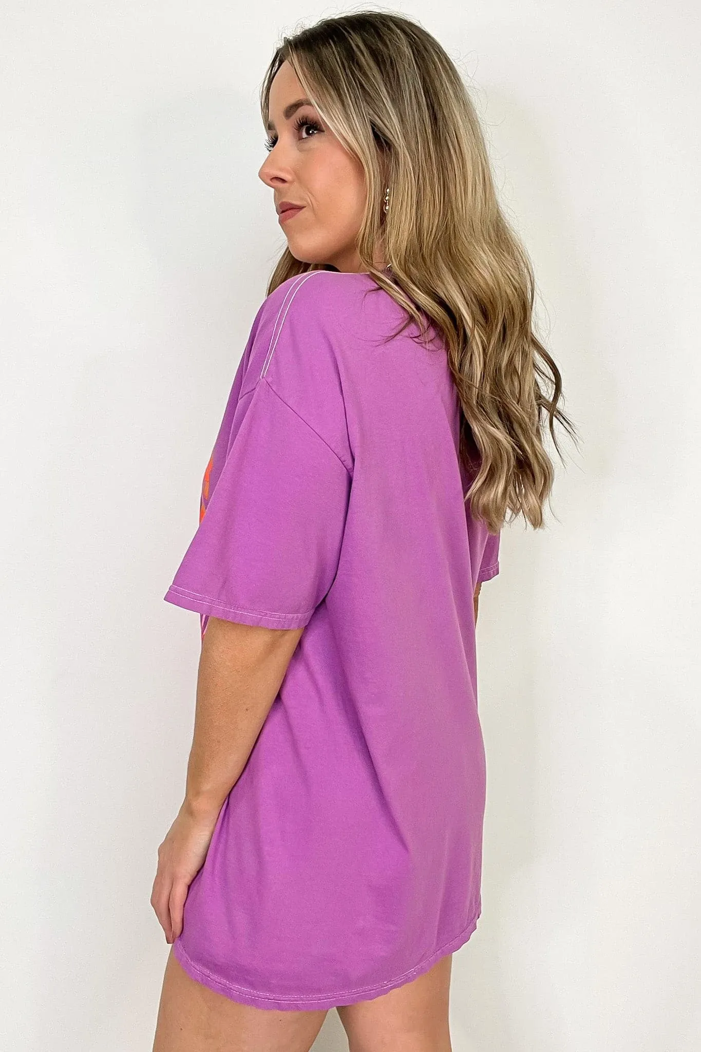 Electric Blues Oversized Vintage Graphic Tee - BACK IN STOCK
