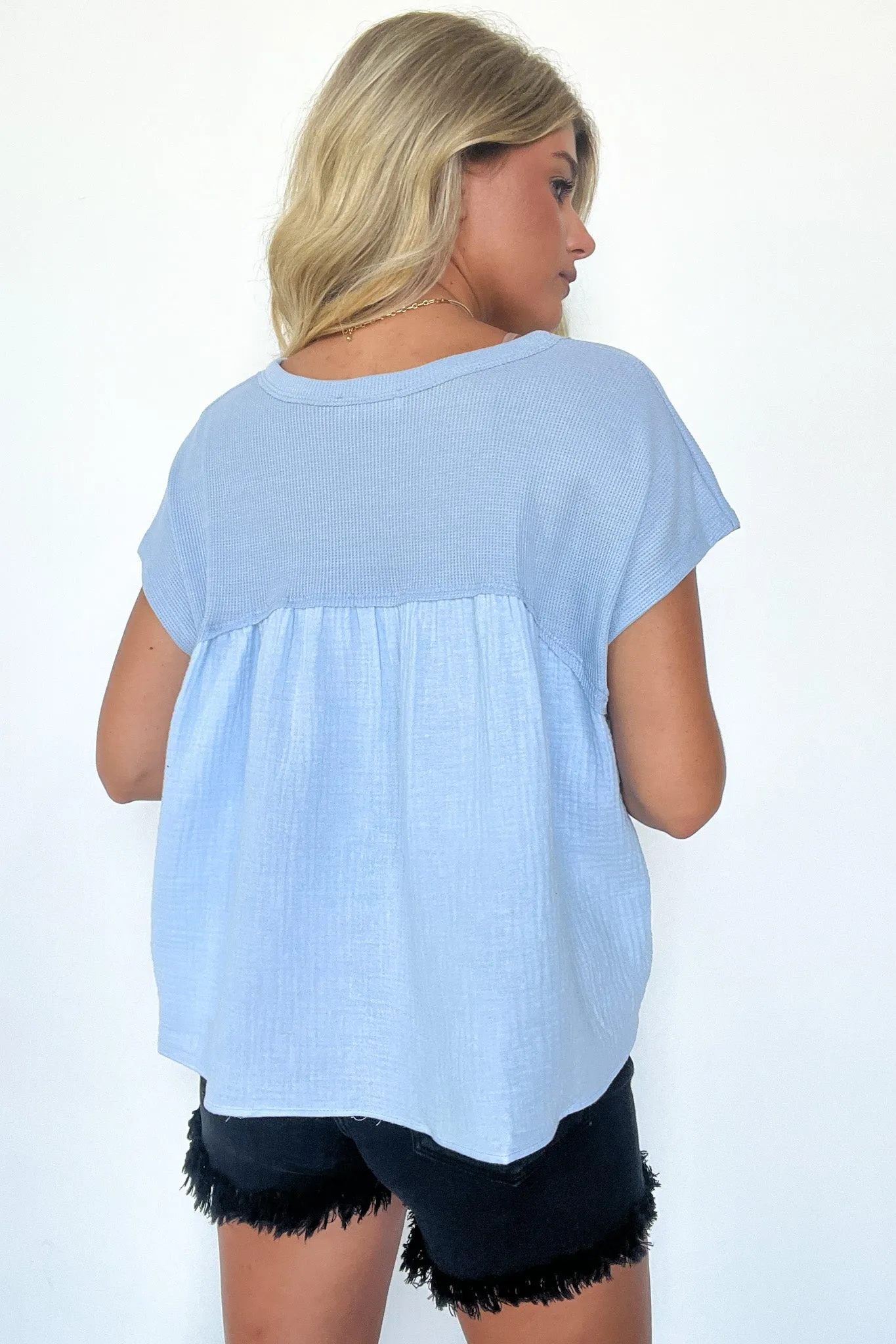 Elenora Mixed Media Top - FINAL SALE