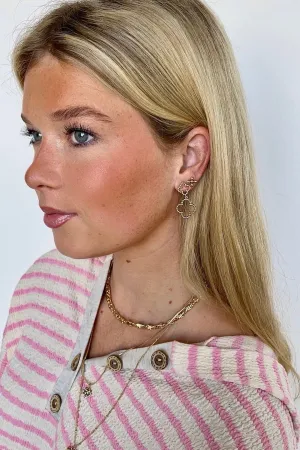 Elevated Perfection Double Clover Drop Earrings