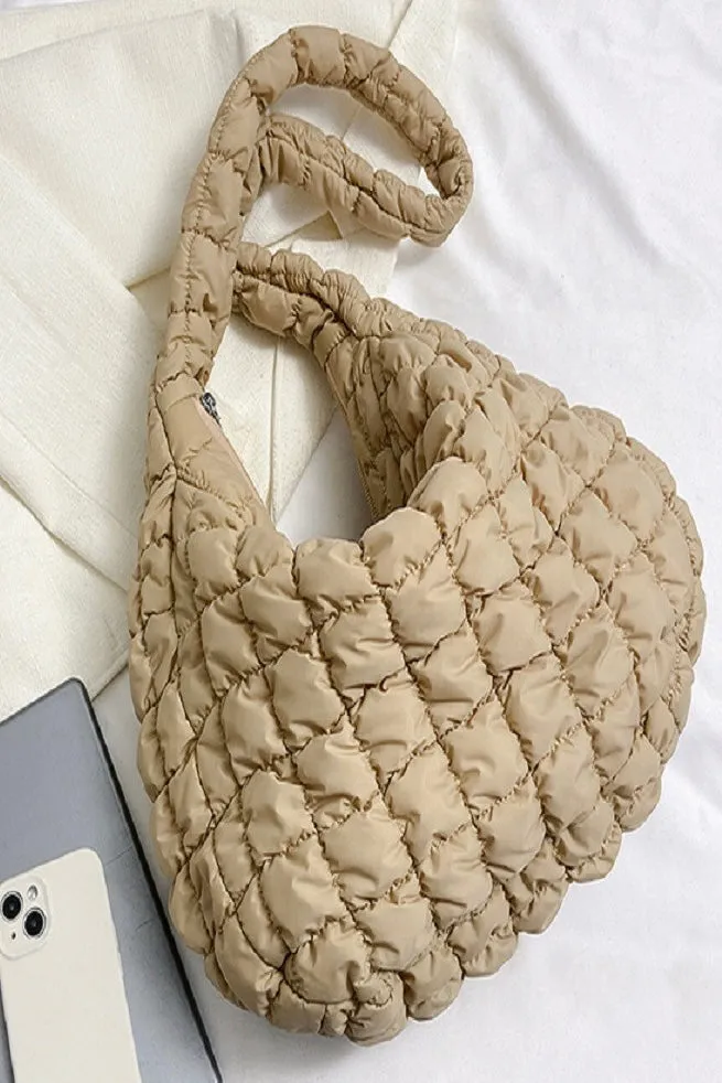 Emeline Puffer Quilted Carryall Bag - BACK IN STOCK