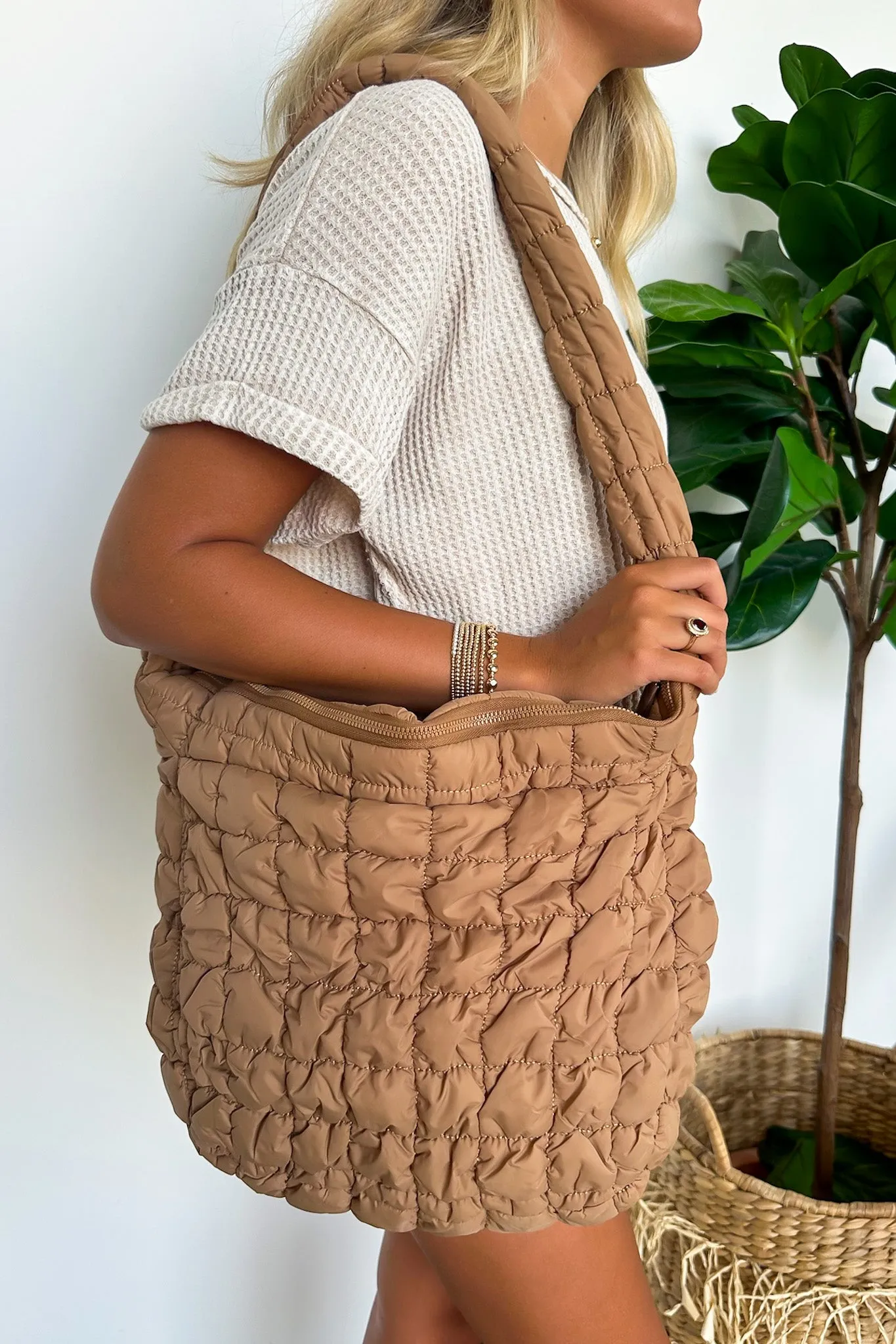 Emeline Puffer Quilted Carryall Bag - BACK IN STOCK