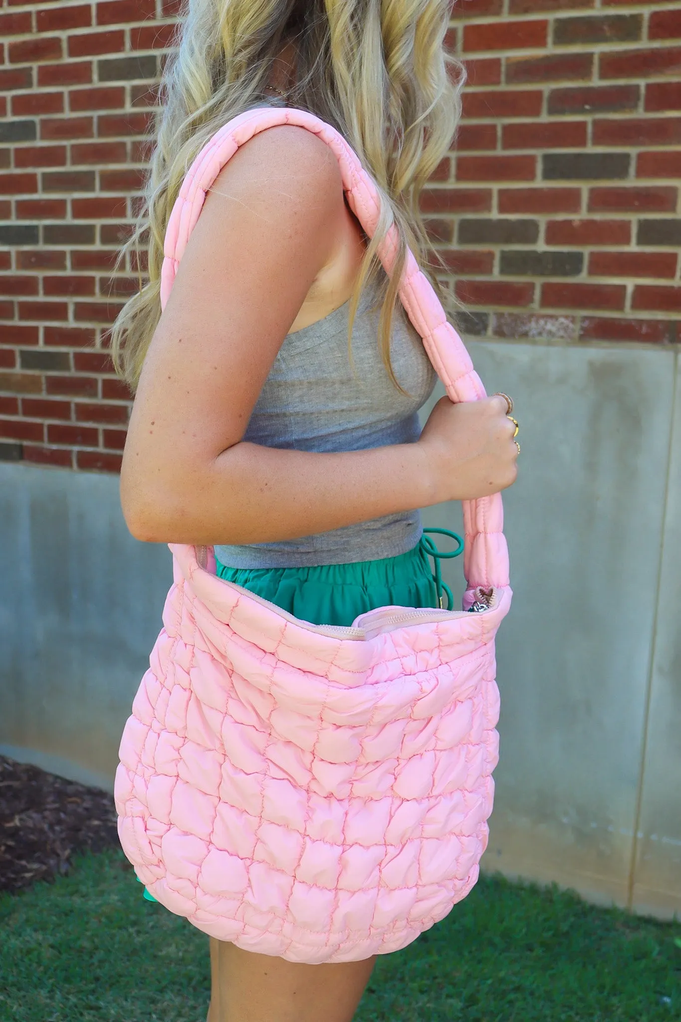 Emeline Puffer Quilted Carryall Bag - BACK IN STOCK