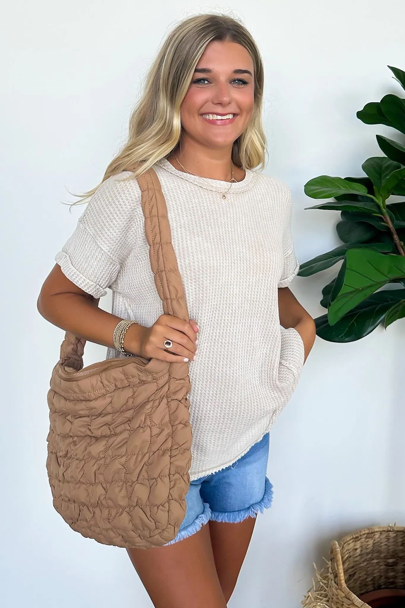 Emeline Puffer Quilted Carryall Bag - BACK IN STOCK