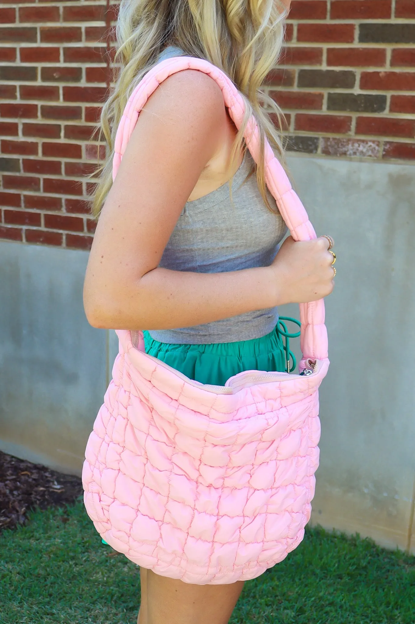 Emeline Puffer Quilted Carryall Bag - BACK IN STOCK