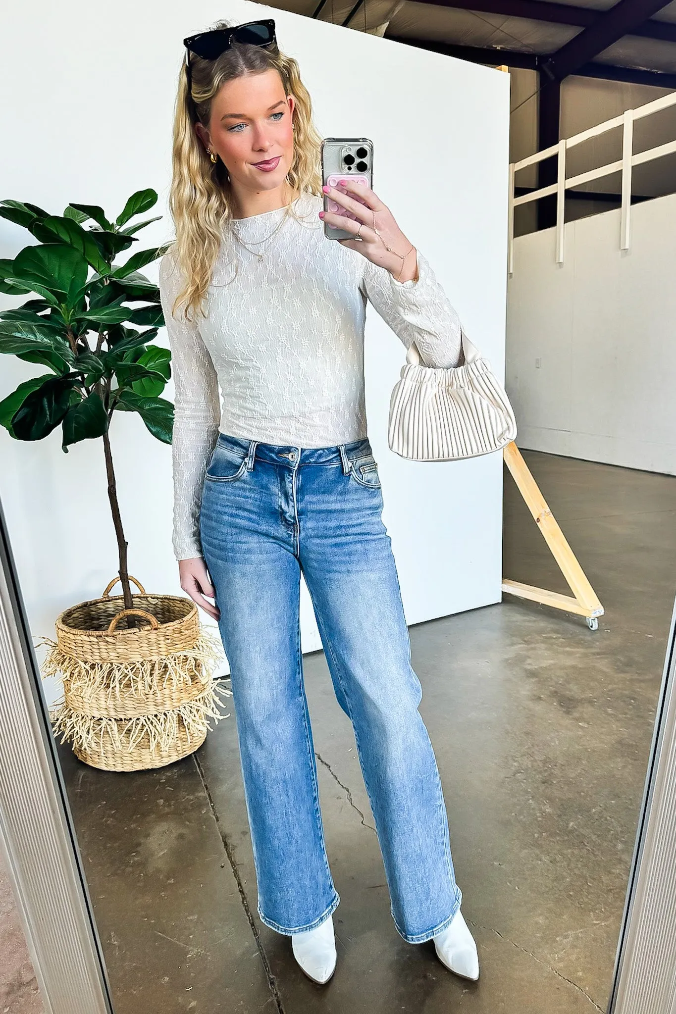 Emile Long Sleeve Lace Top