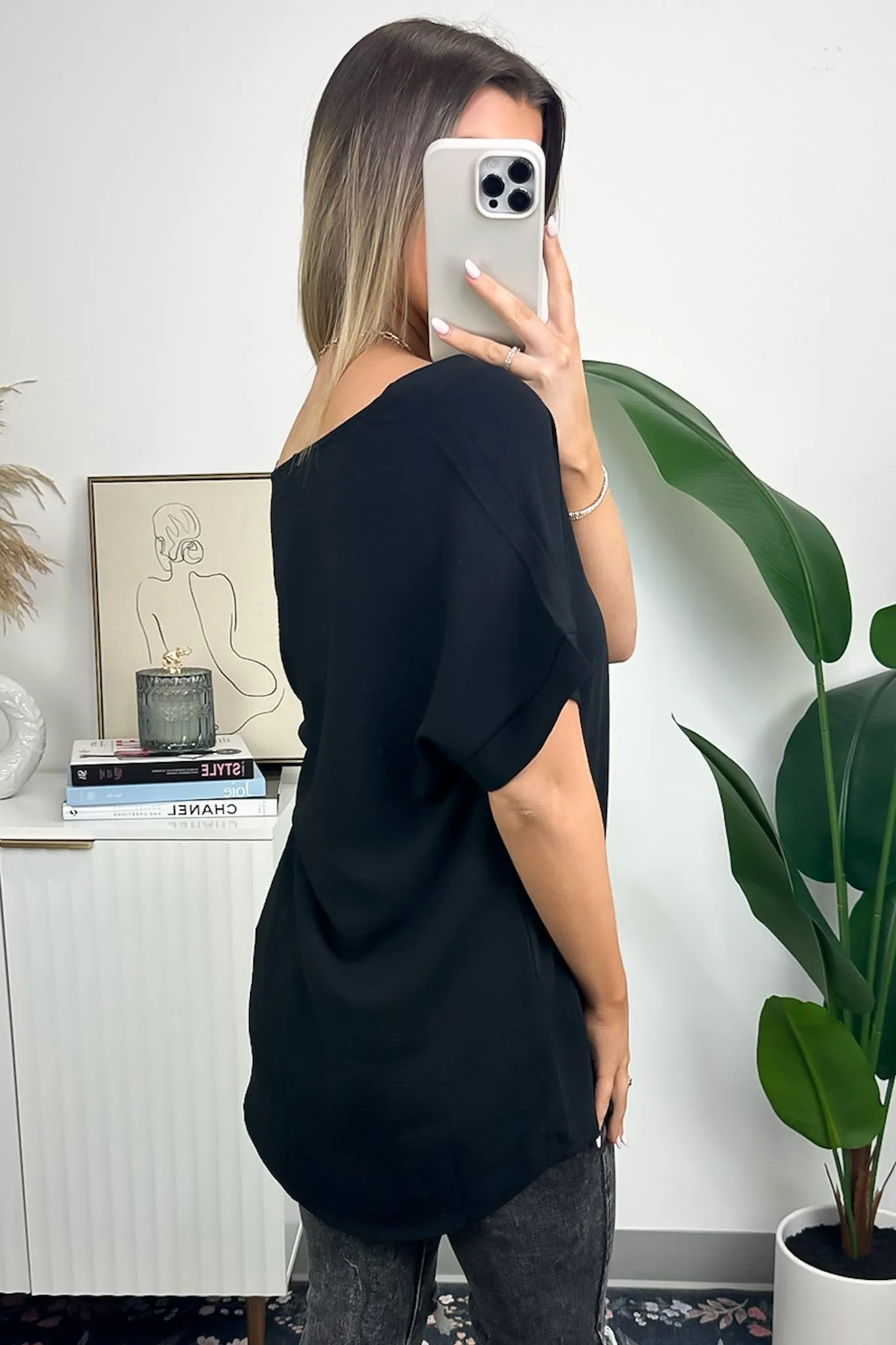 Emileigh V-Neck Relaxed Fit Top - BACK IN STOCK
