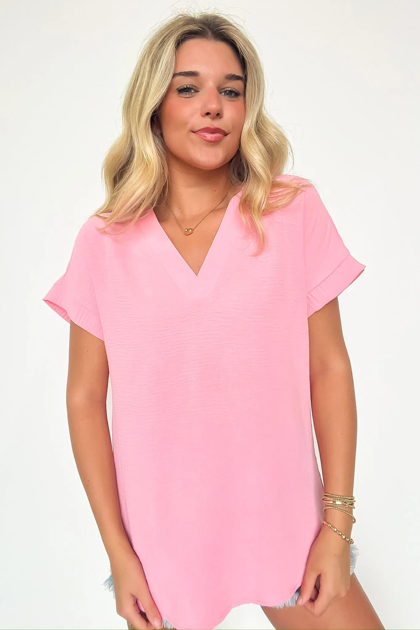 Emileigh V-Neck Relaxed Fit Top - BACK IN STOCK