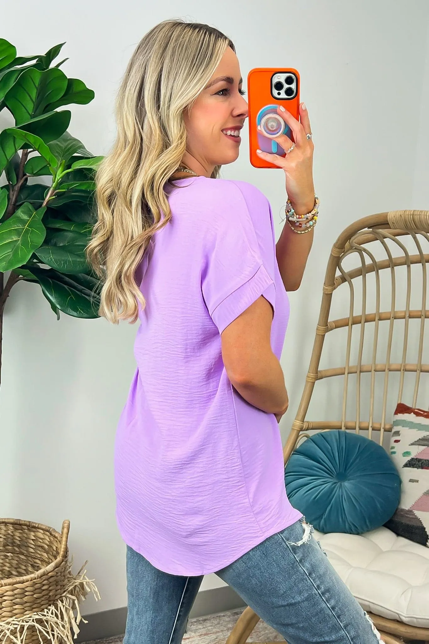 Emileigh V-Neck Relaxed Fit Top - BACK IN STOCK