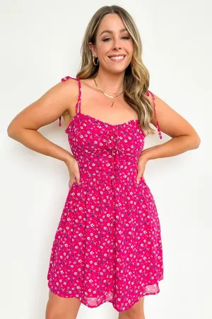 Endlessly Charming Tie Front Floral Print Dress - FINAL SALE