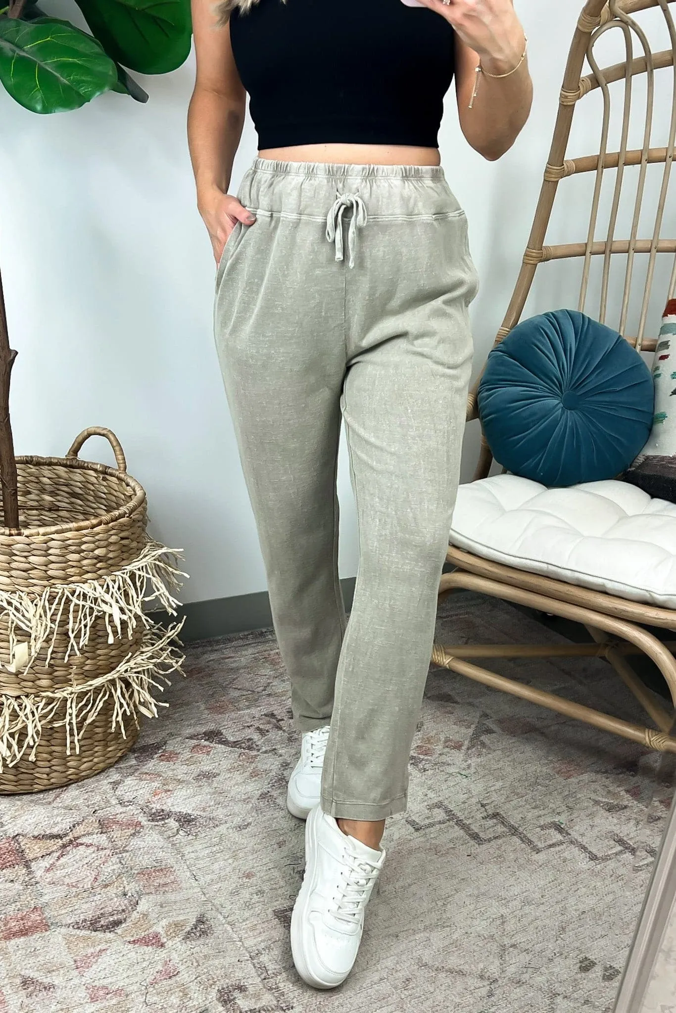 Enola Comfy Washed Joggers - FINAL SALE