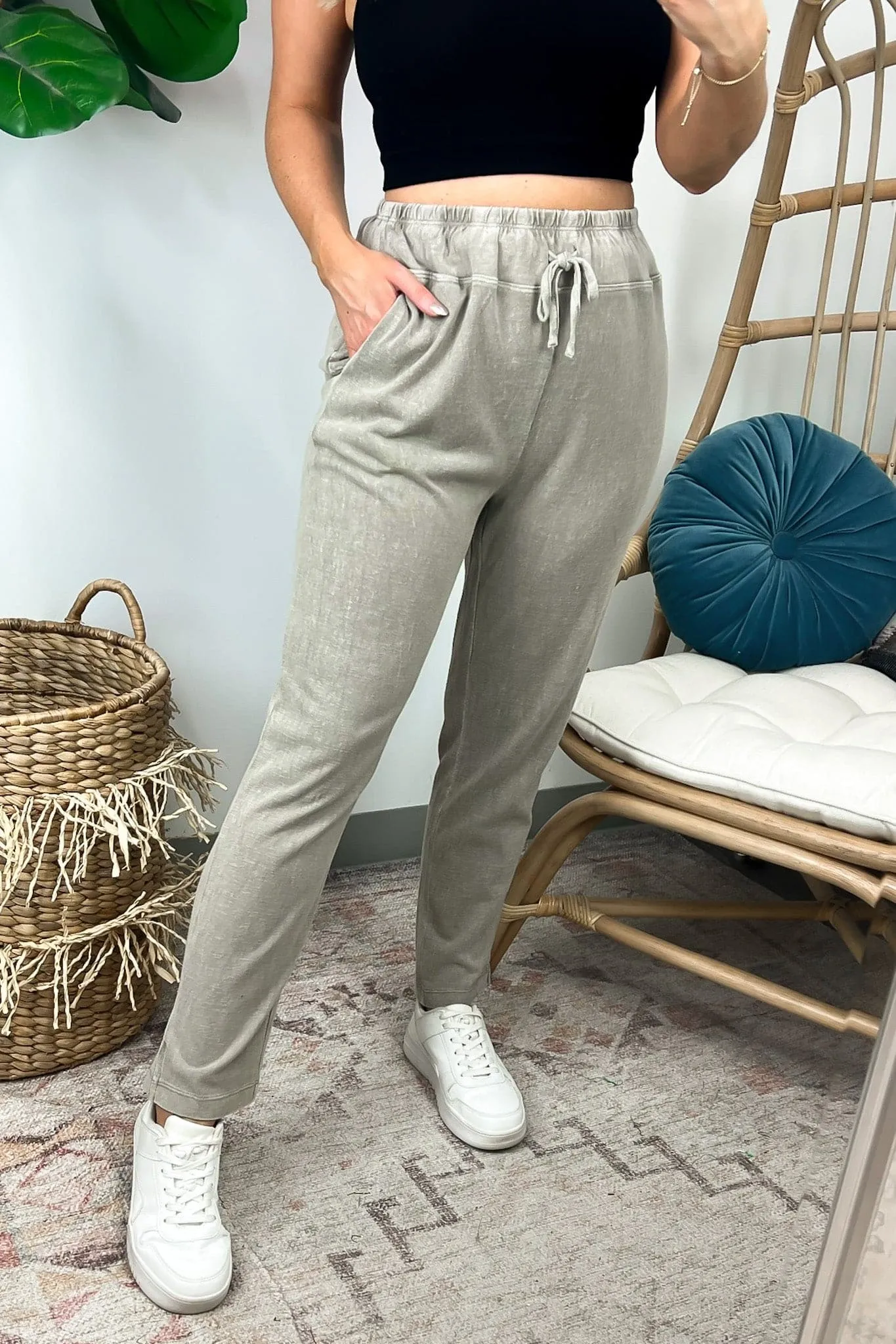 Enola Comfy Washed Joggers - FINAL SALE