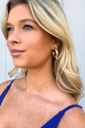 Enticing Always Pearl Accent Hoop Earrings