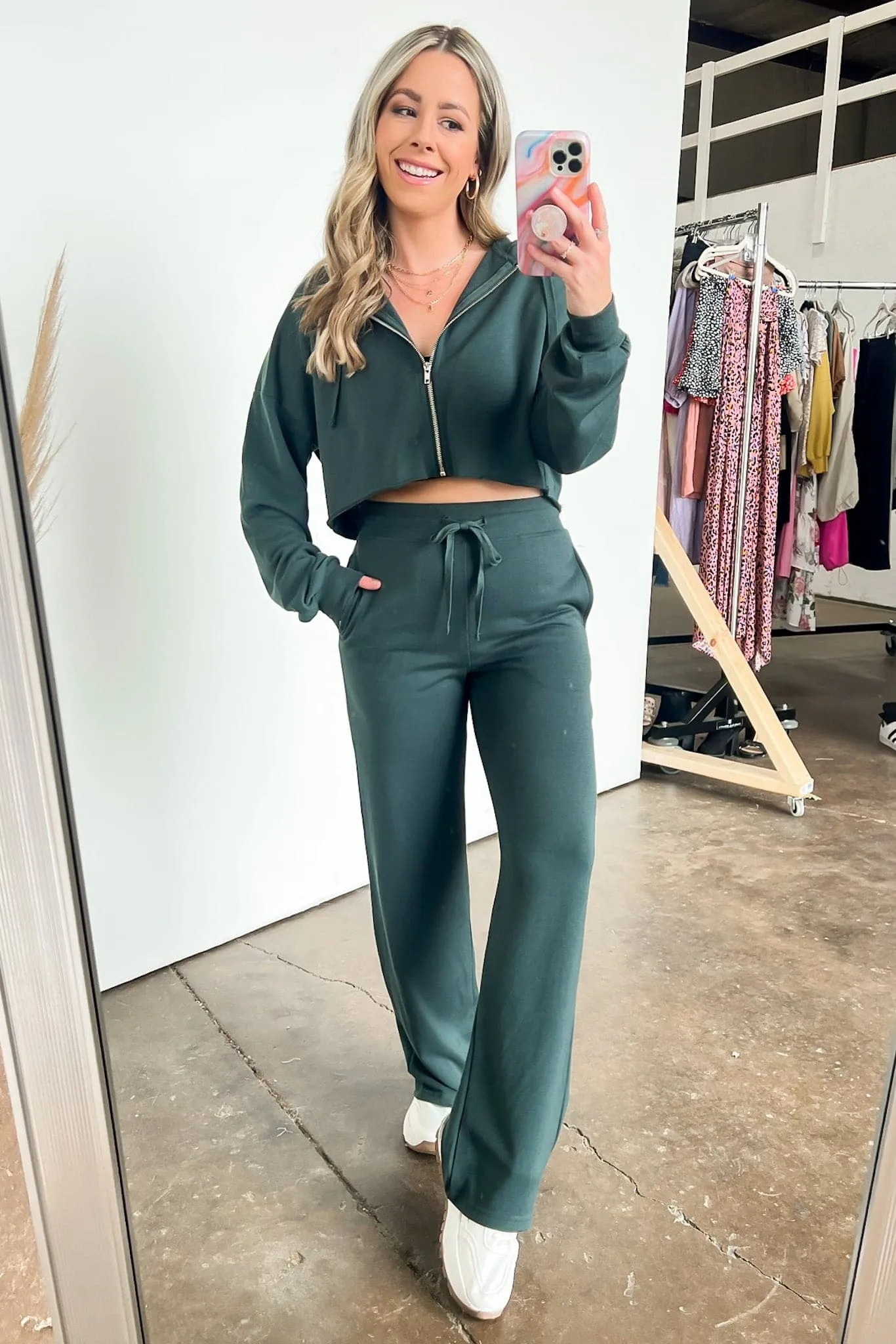 Erilea Straight Leg Elastic Waist Lounge Pants - FINAL SALE