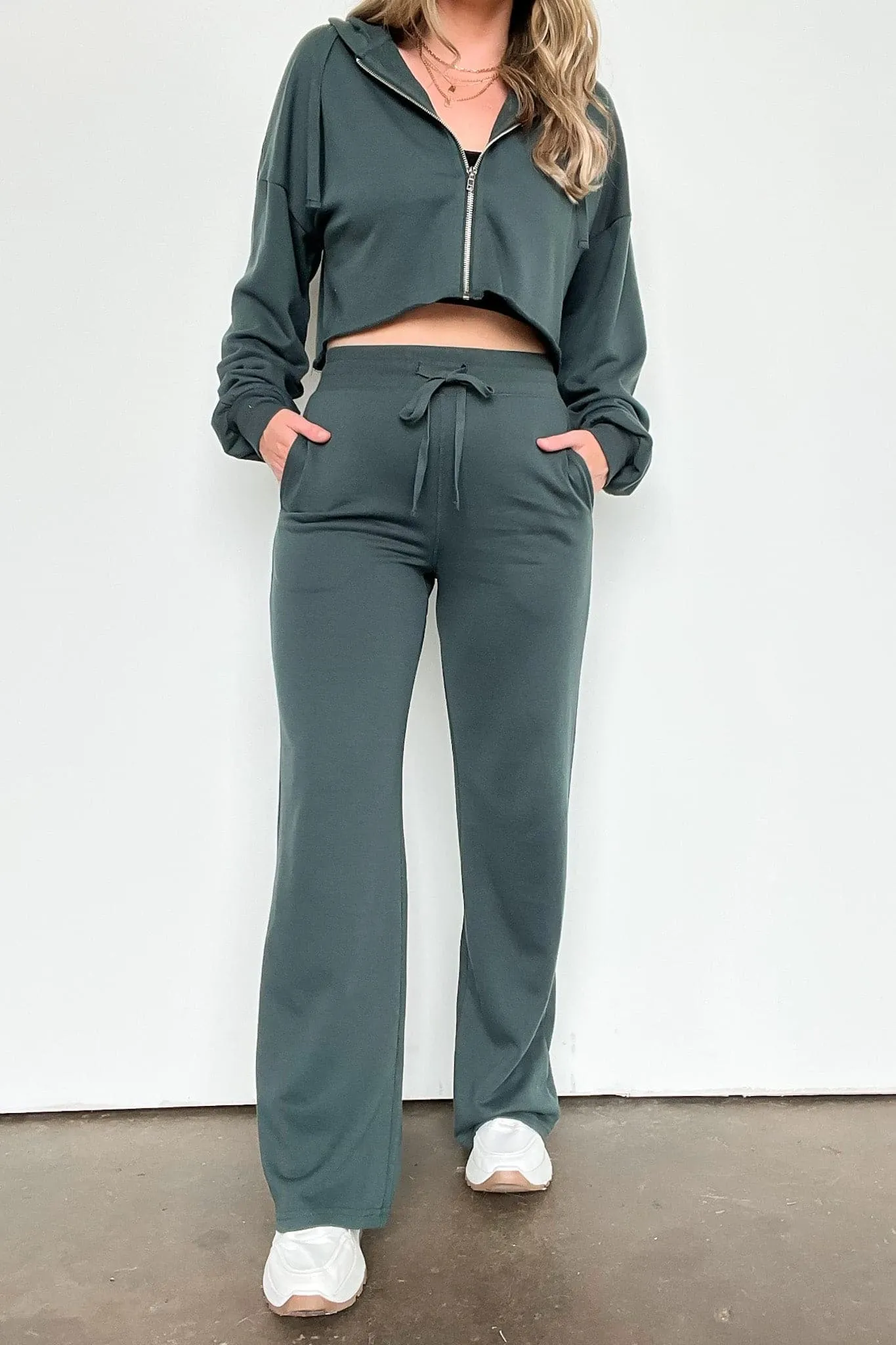 Erilea Straight Leg Elastic Waist Lounge Pants - FINAL SALE