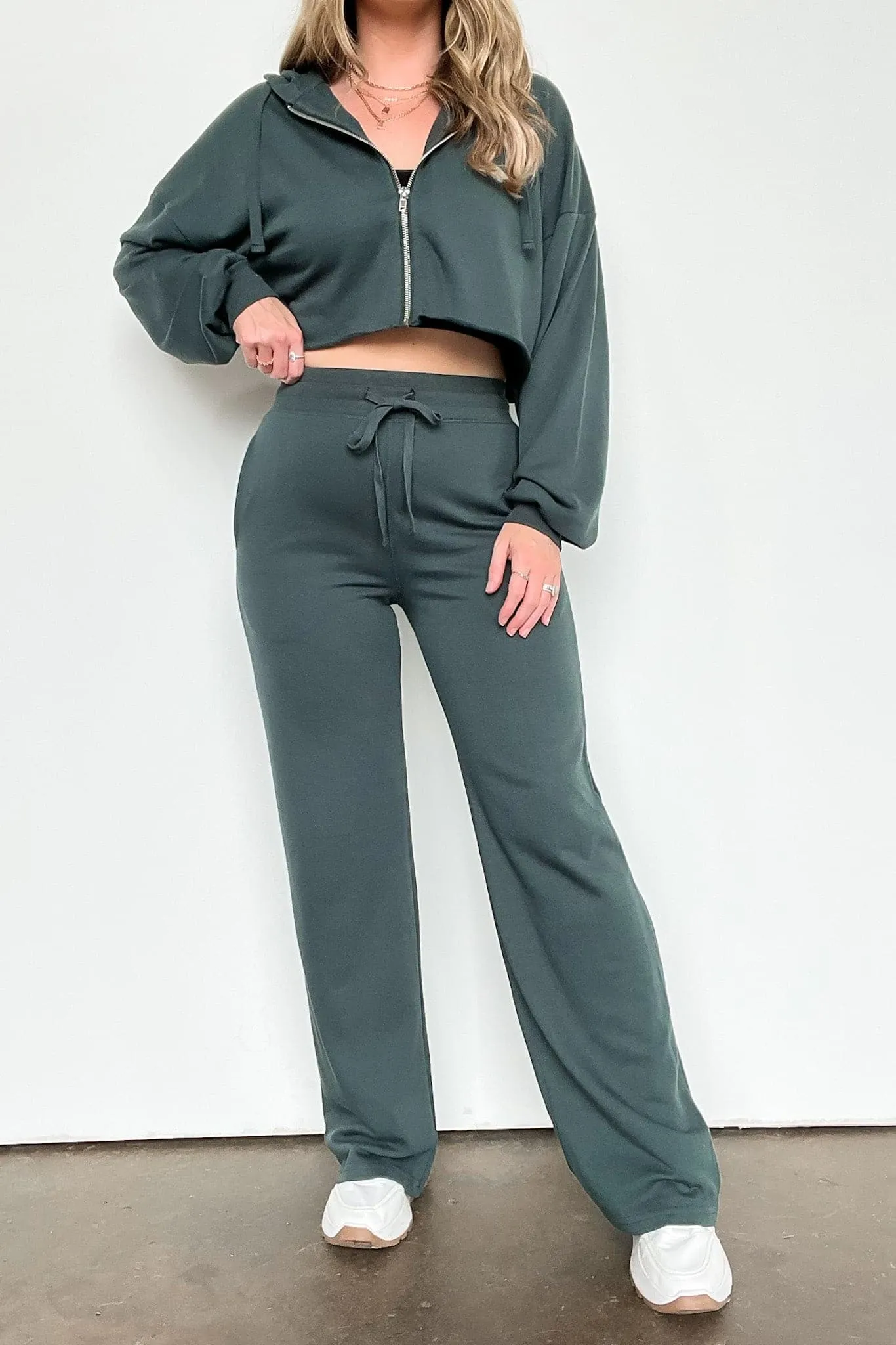 Erilea Straight Leg Elastic Waist Lounge Pants - FINAL SALE