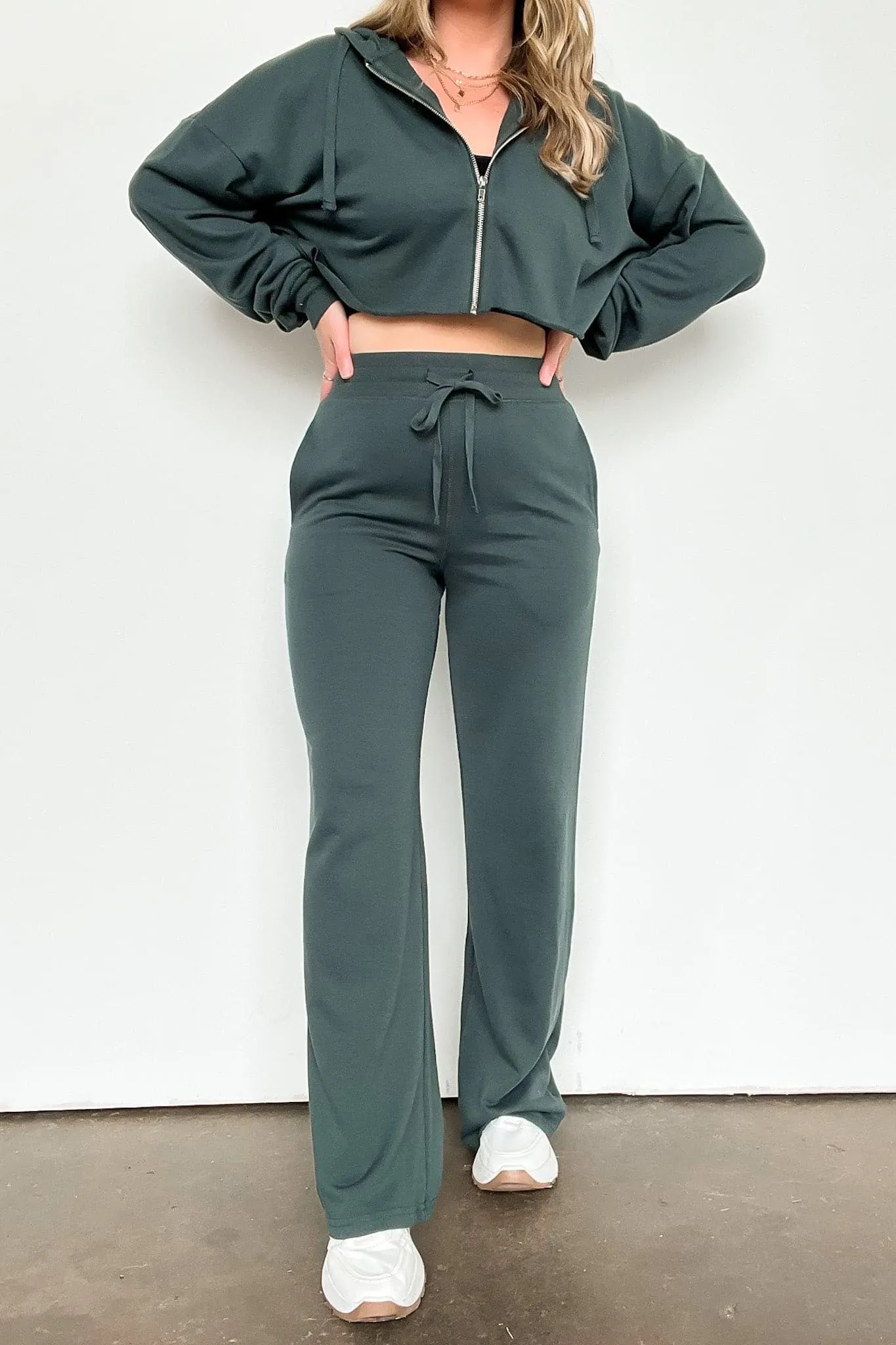 Erilea Straight Leg Elastic Waist Lounge Pants - FINAL SALE