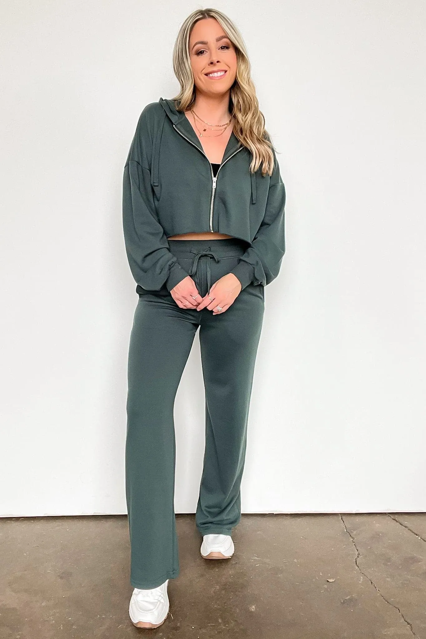 Erilea Straight Leg Elastic Waist Lounge Pants - FINAL SALE
