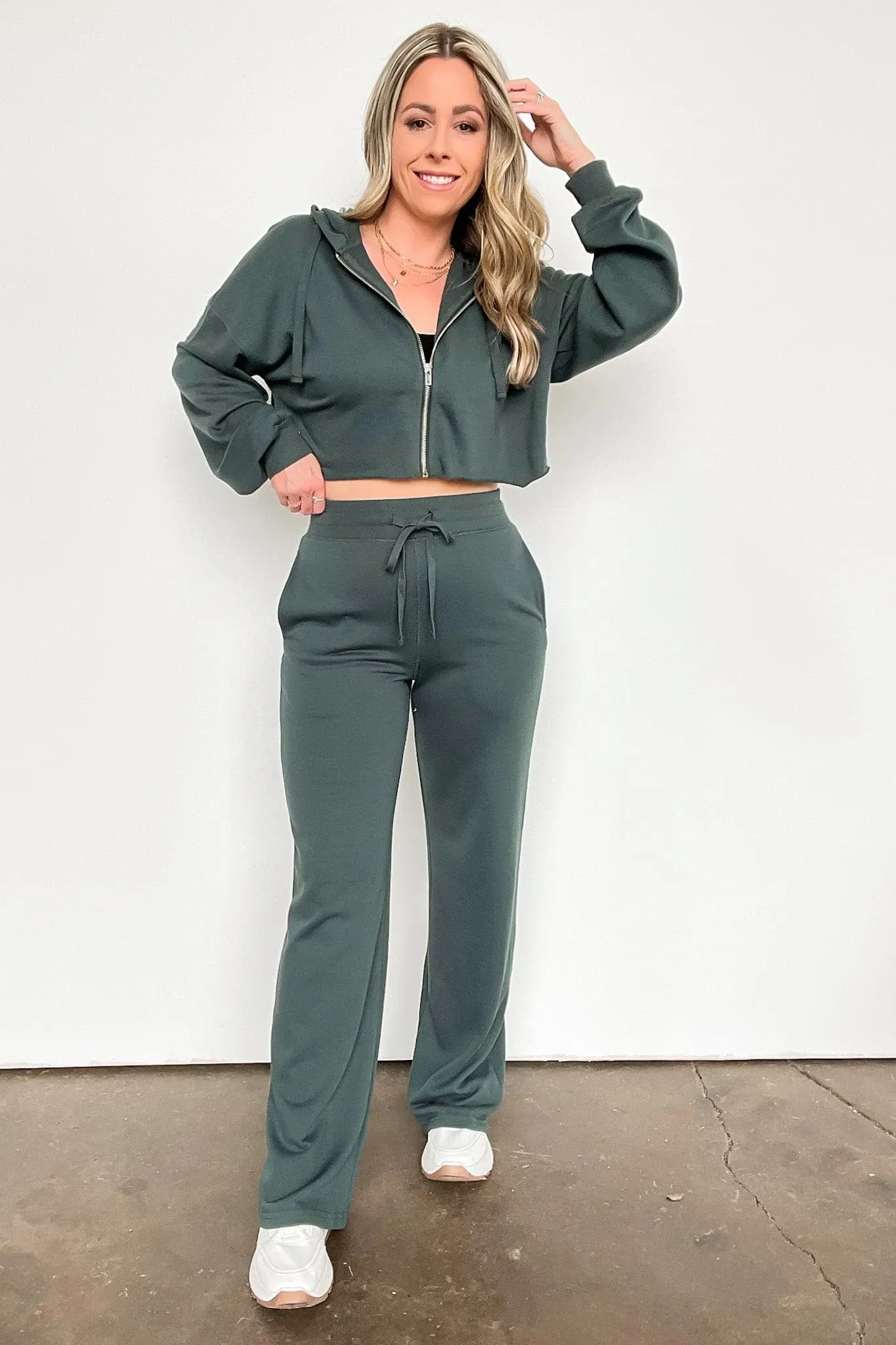 Erilea Straight Leg Elastic Waist Lounge Pants - FINAL SALE