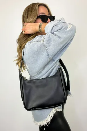 Erina Vegan Leather Baguette Hobo Bag - FINAL SALE