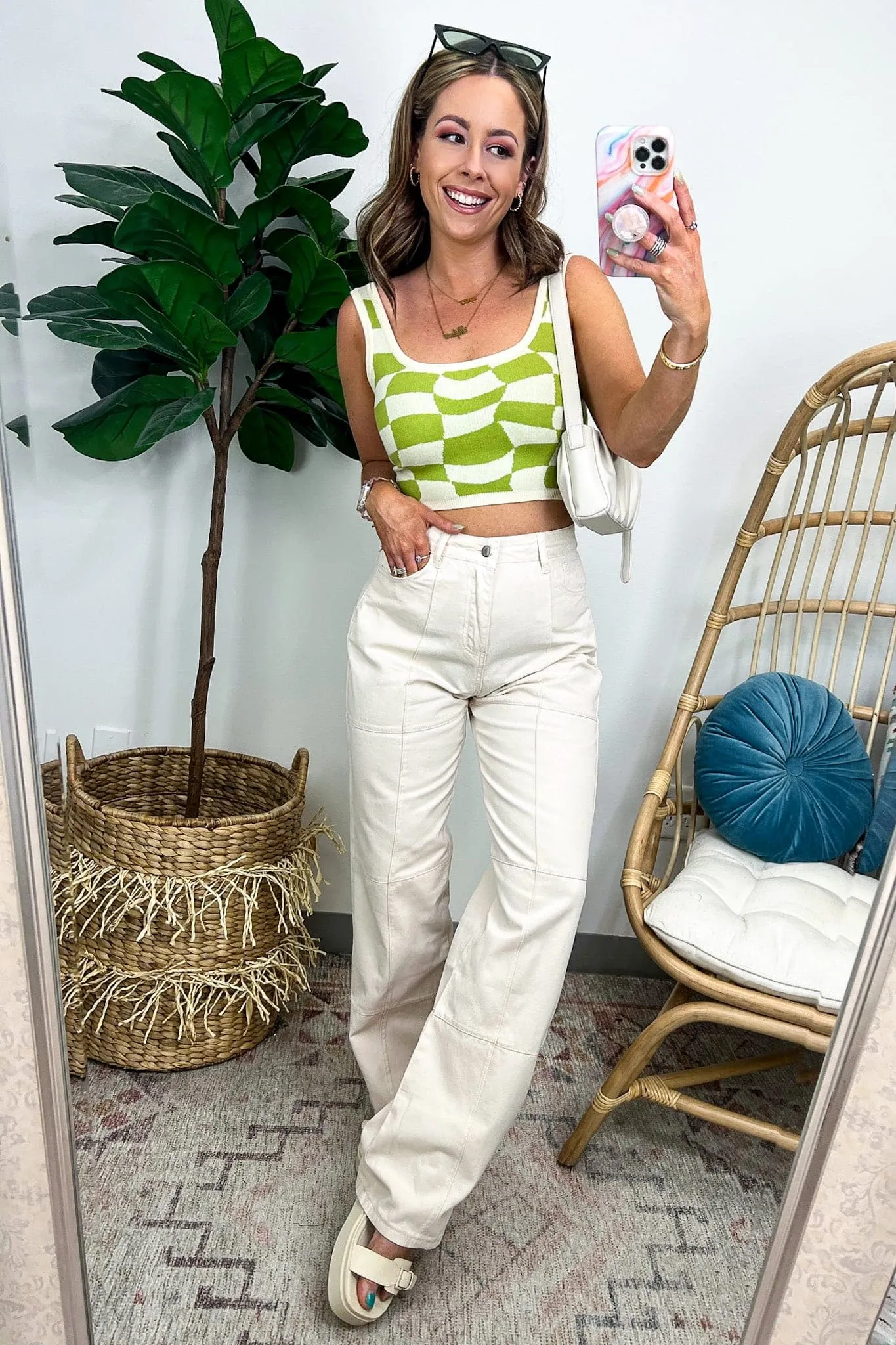 Esmai Twill Wide Leg Pants - FINAL SALE