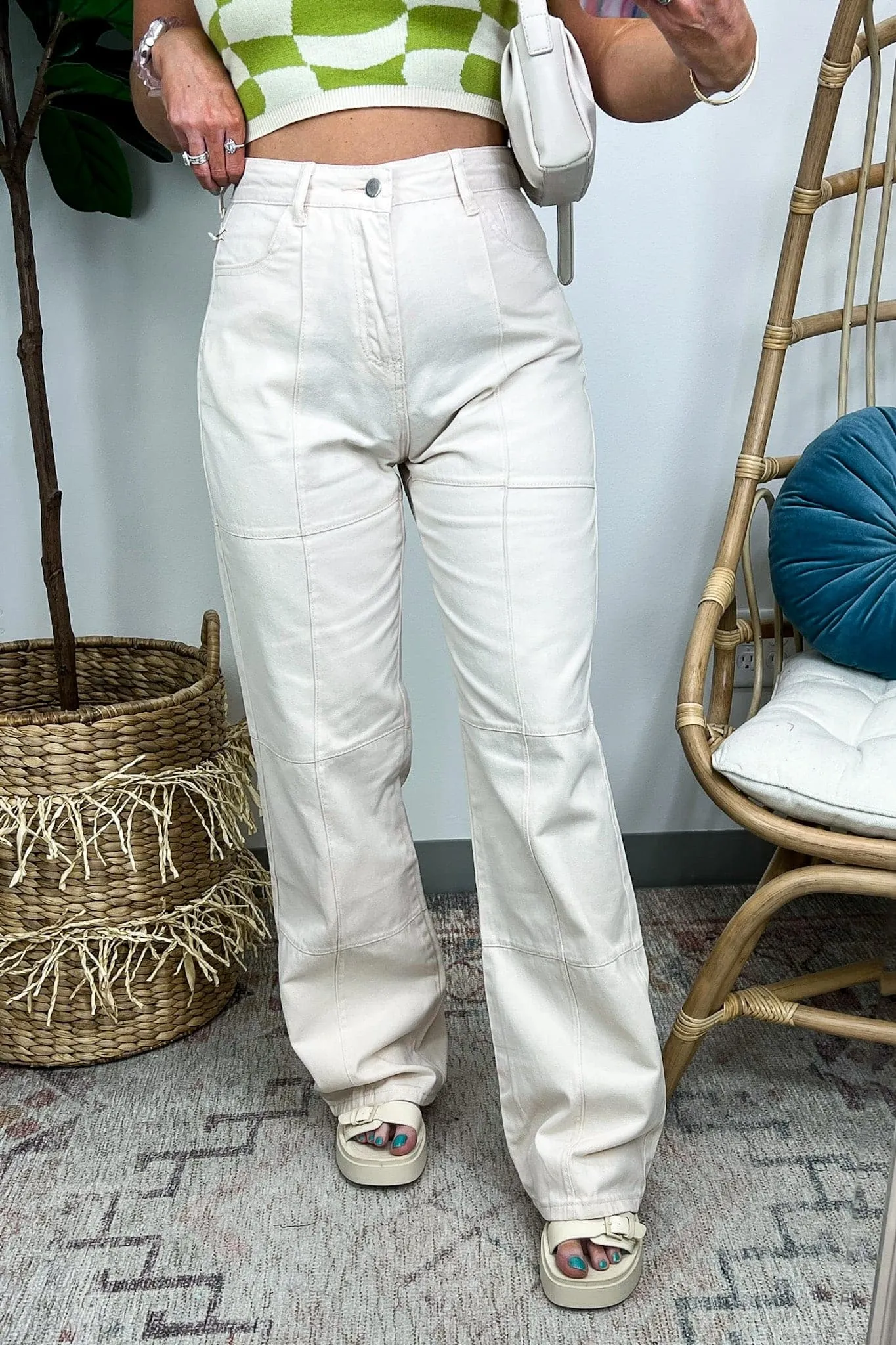 Esmai Twill Wide Leg Pants - FINAL SALE