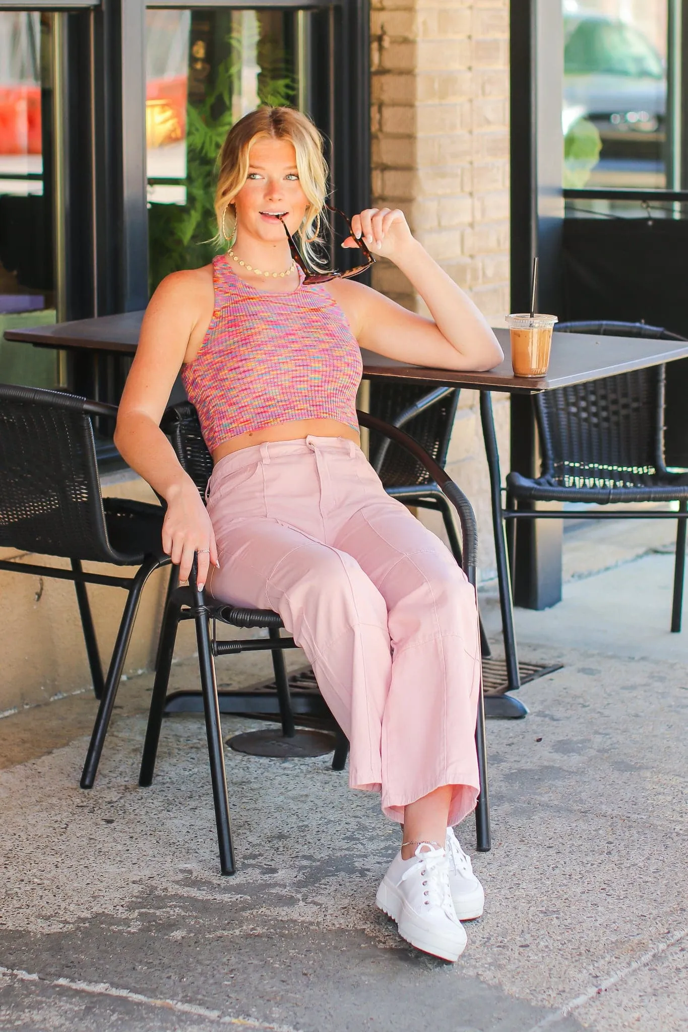 Esmai Twill Wide Leg Pants - FINAL SALE