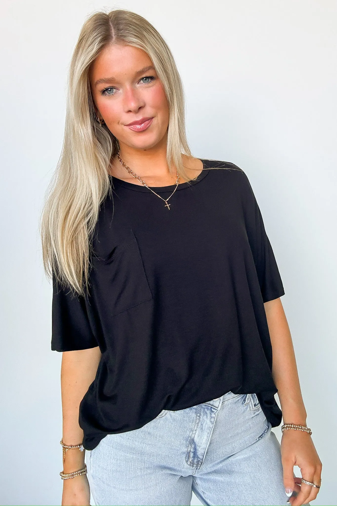 Evans Relaxed Fit Pocket Top - BACK IN STOCK