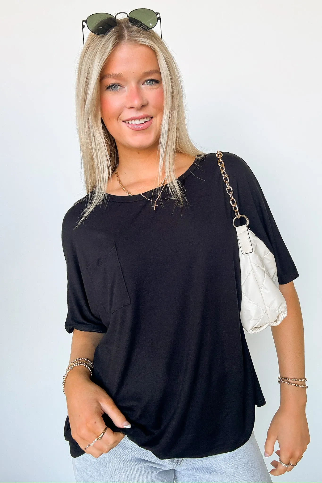 Evans Relaxed Fit Pocket Top - BACK IN STOCK