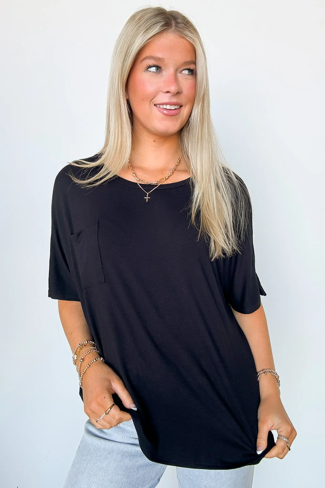 Evans Relaxed Fit Pocket Top - BACK IN STOCK