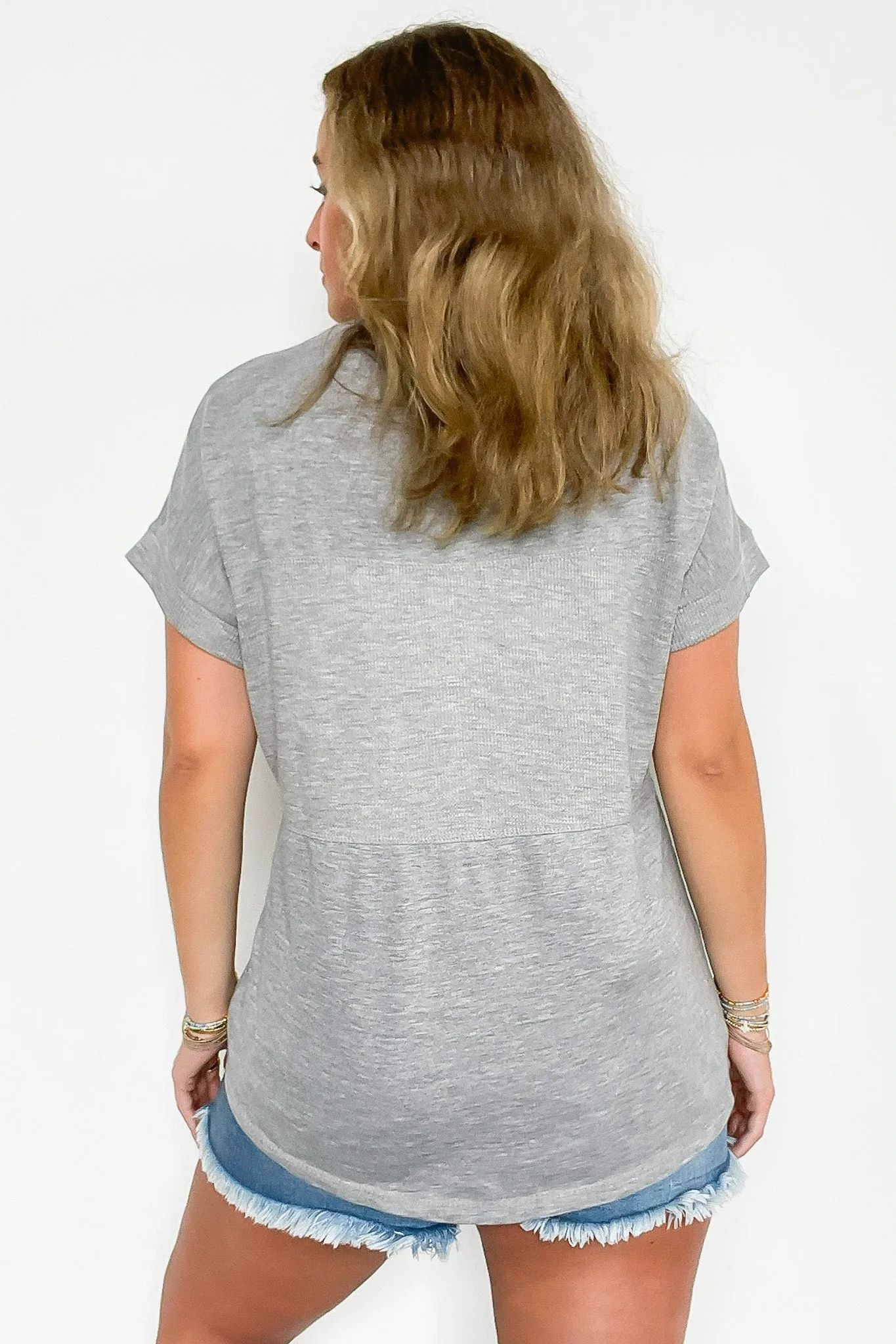 Evena Scoop Neck Short Sleeve Top
