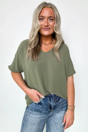 Evlynn V-Neck Short Sleeve Top - BACK IN STOCK