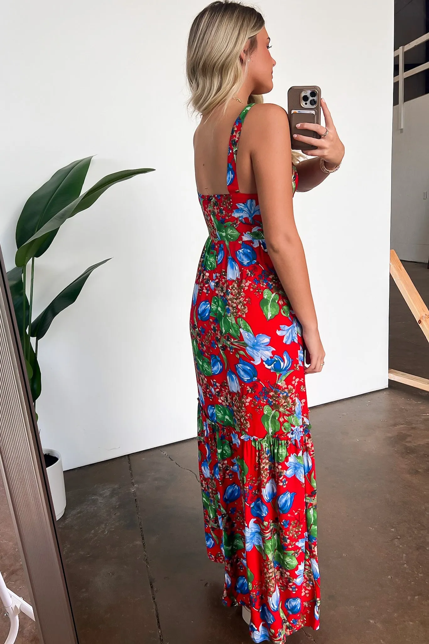 Exceptional Sight V-Neck Floral Maxi Dress - FINAL SALE