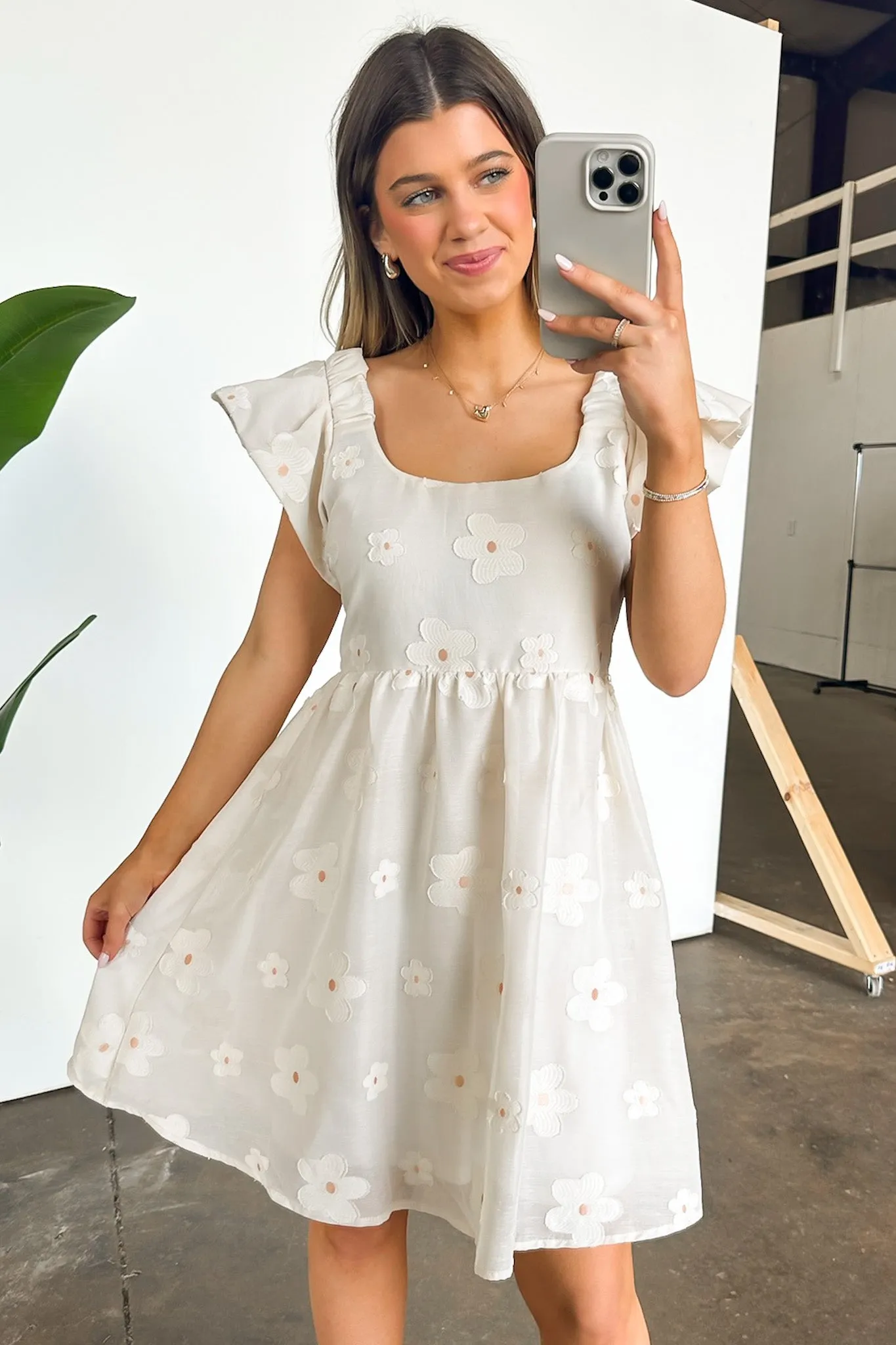Exquisite Romance Floral Embroidered Organza Dress - FINAL SALE