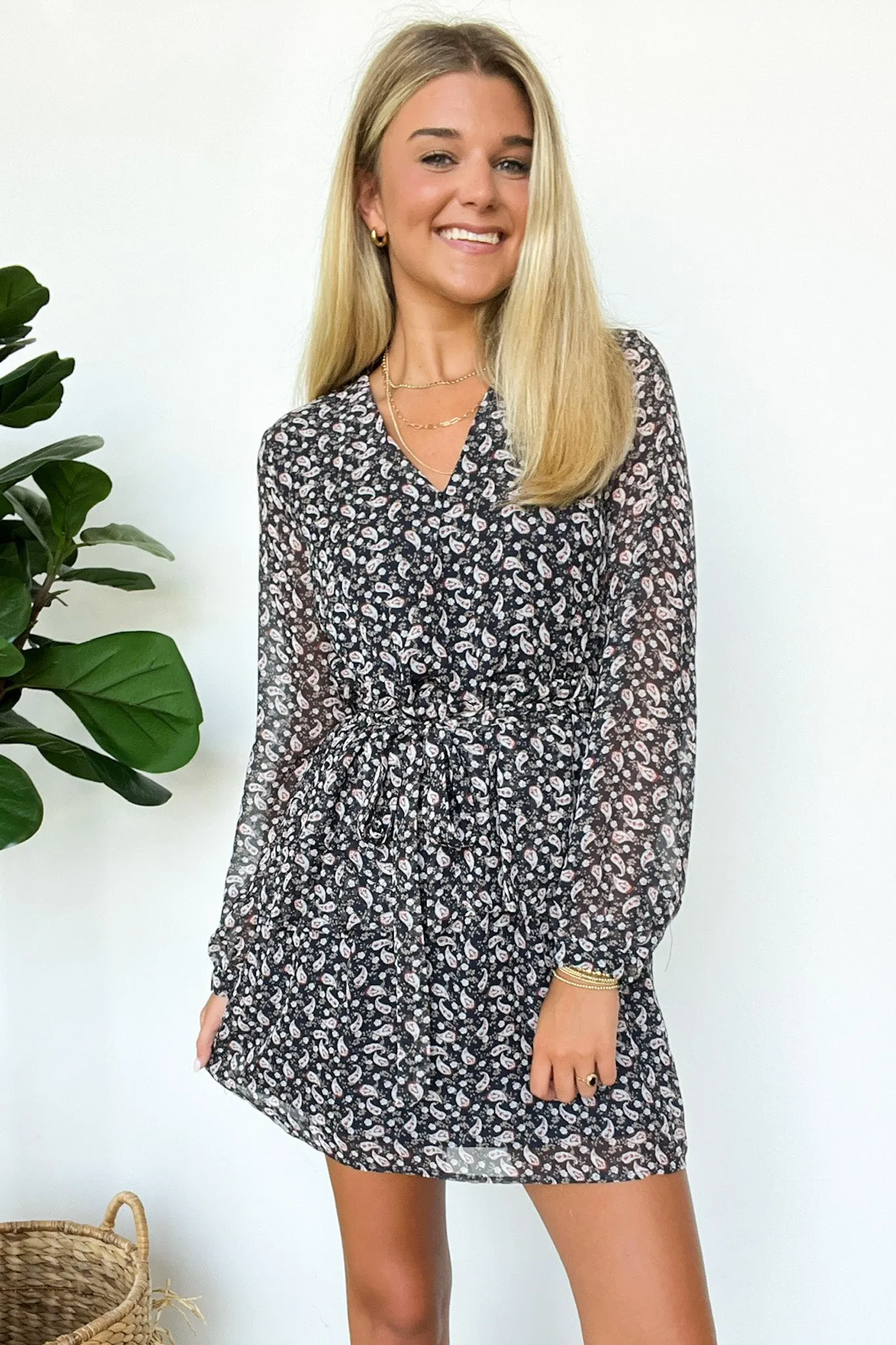Falcone Paisley Tiered Dress - FINAL SALE