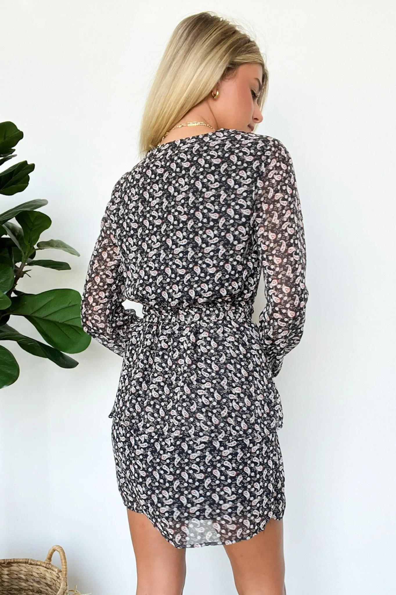 Falcone Paisley Tiered Dress - FINAL SALE