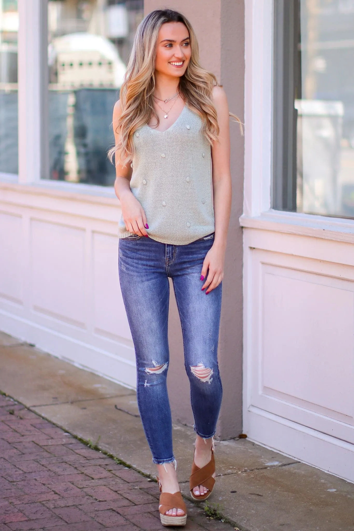 Farren High Rise Distressed Ankle Skinny Jeans - FINAL SALE