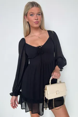 Favorite Inspiration Empire Smocked Long Sleeve Dress - FINAL SALE
