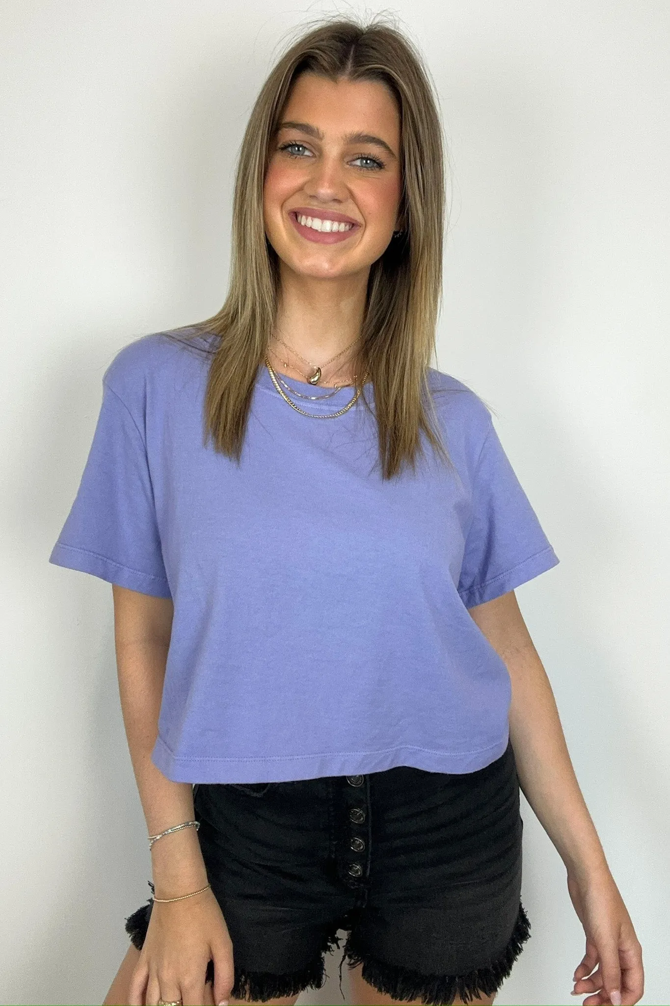 Feeling Cute Relaxed Cropped Tee - FINAL SALE