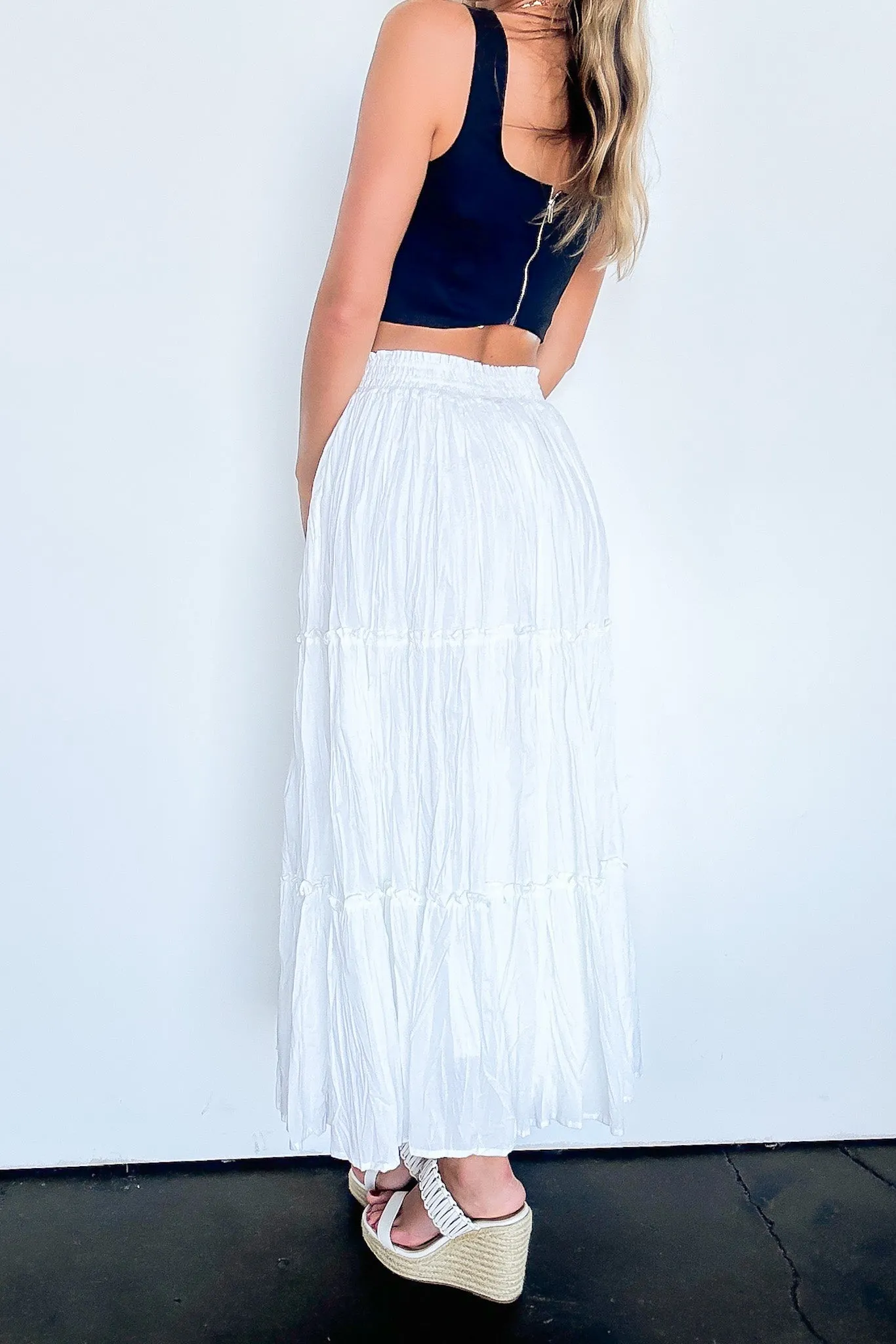Flirtatious Crush Flowy Maxi Skirt